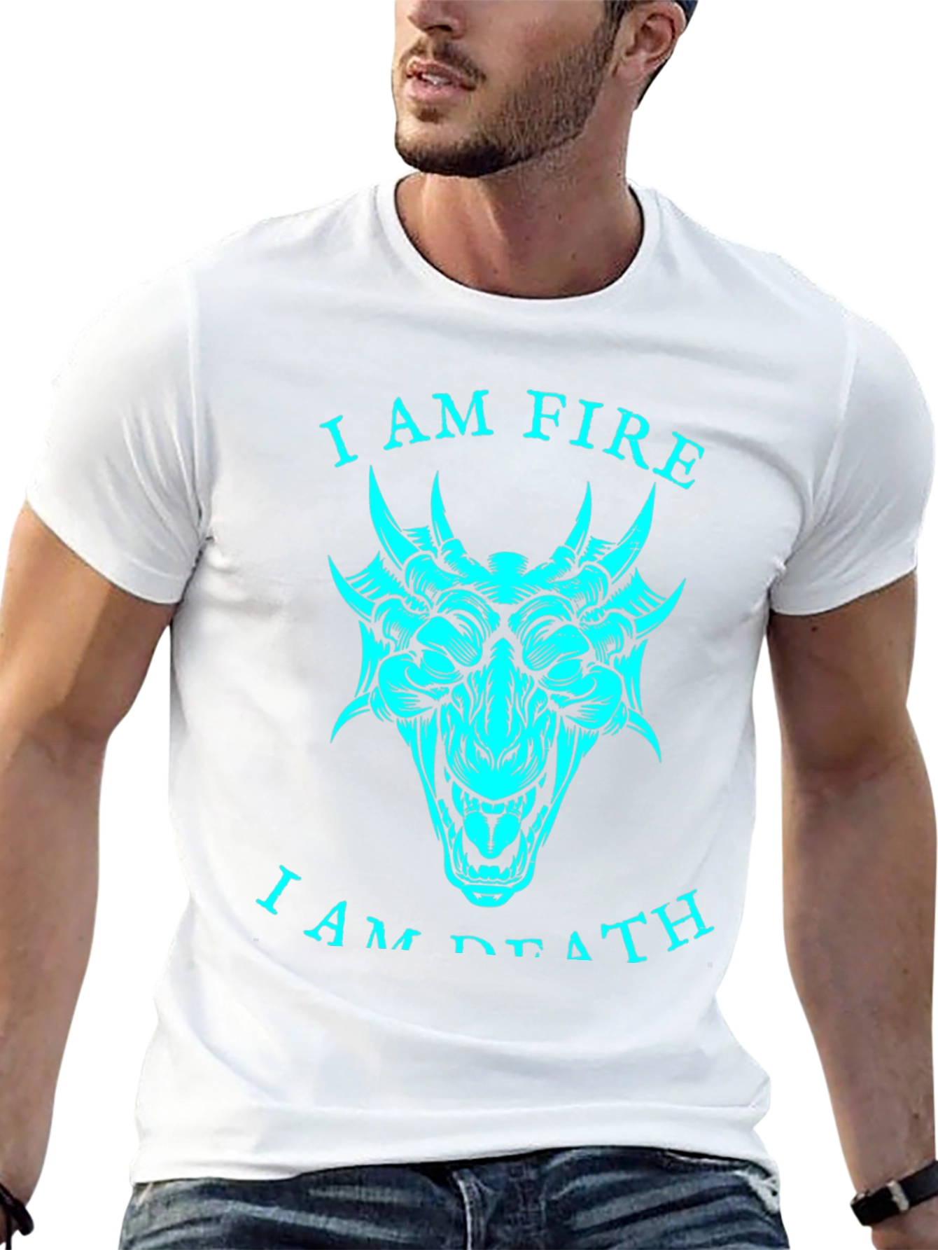 Dragon Fire Death Graphic T-Shirt