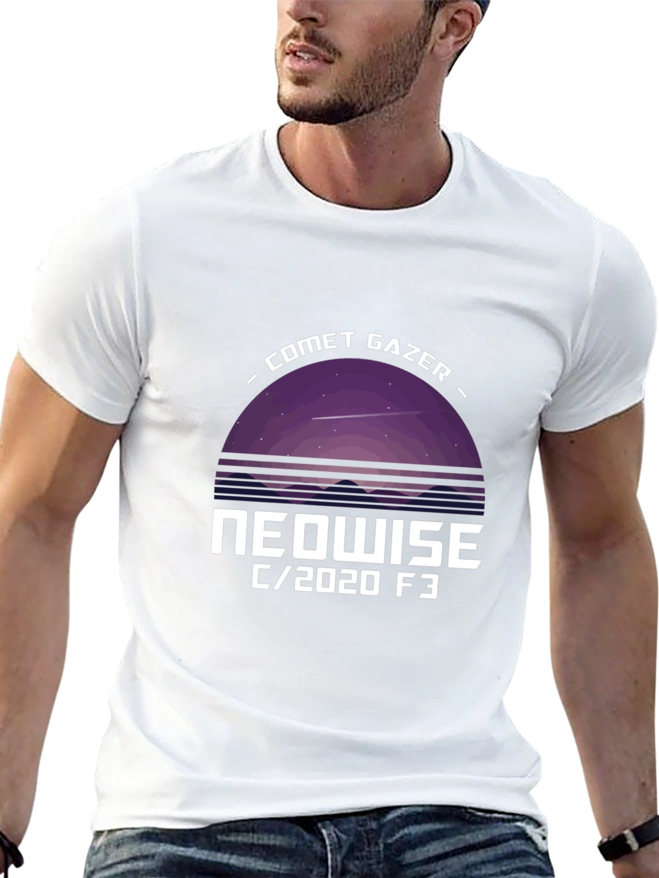 Comet Gazer NEOWISE Graphic Tee - Black