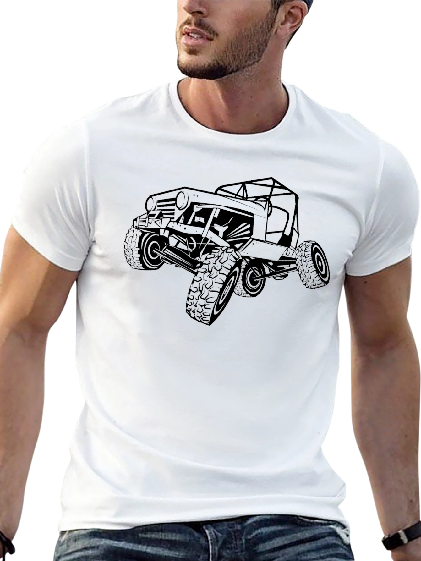 Off-Road Vehicle Graphic Tee - Black