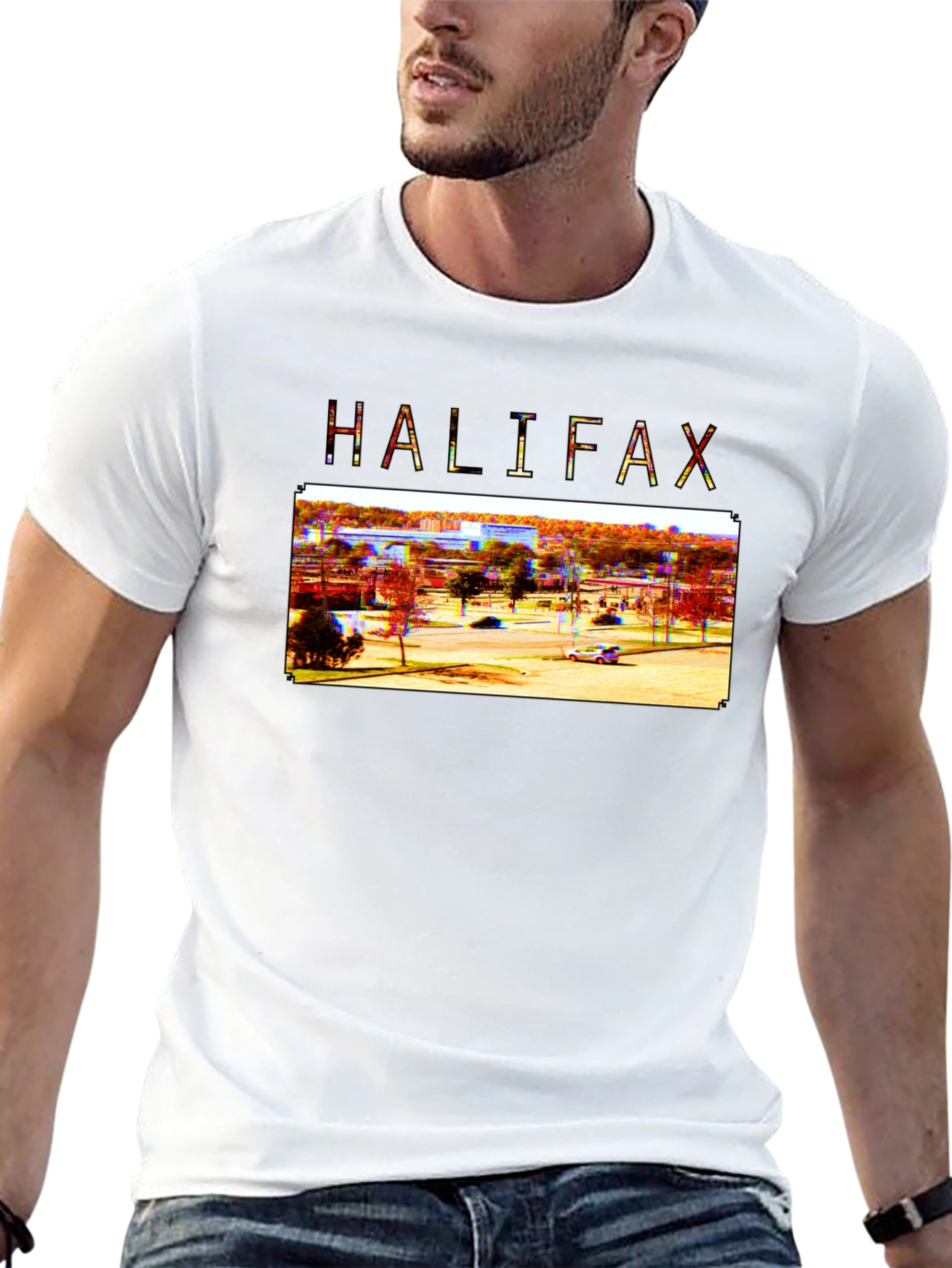 Halifax Graphic T-Shirt - Retro City View