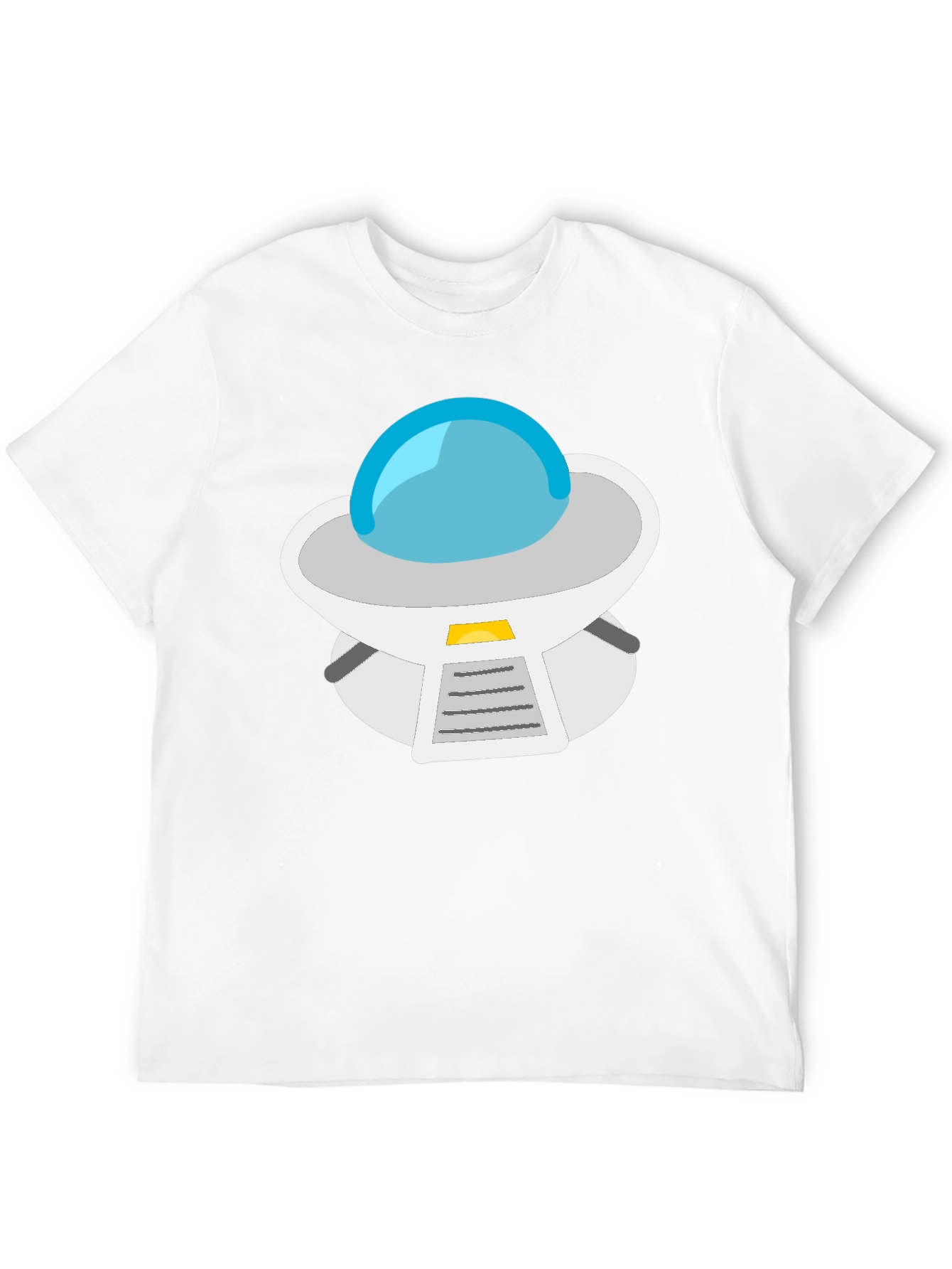 UFO Graphic Tee - Black Casual Cotton T-Shirt