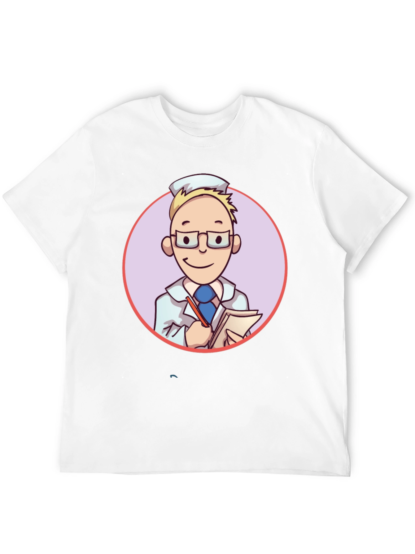Cartoon Doctor Graphic Tee - Quirky Style