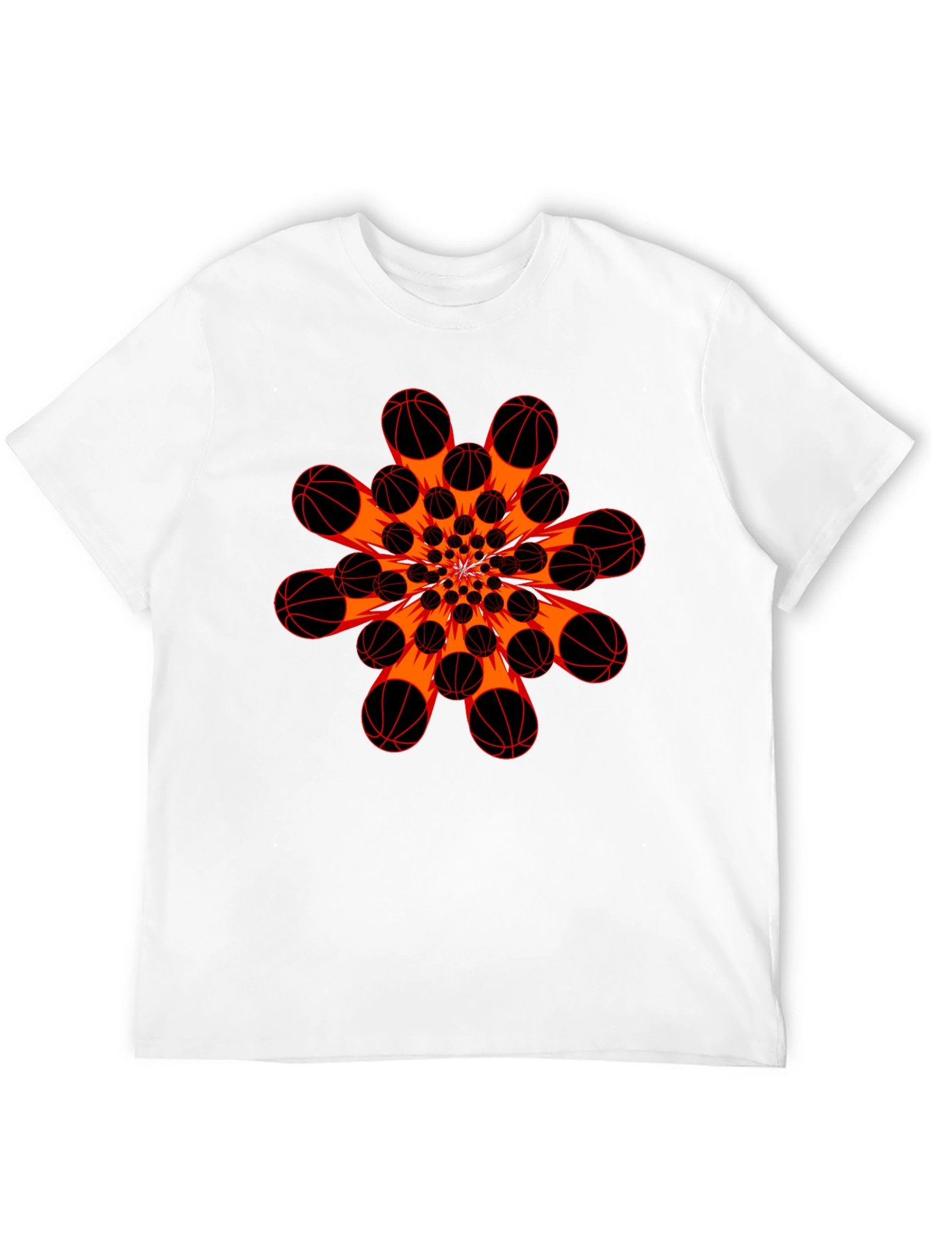 Basketball Burst Graphic T-Shirt