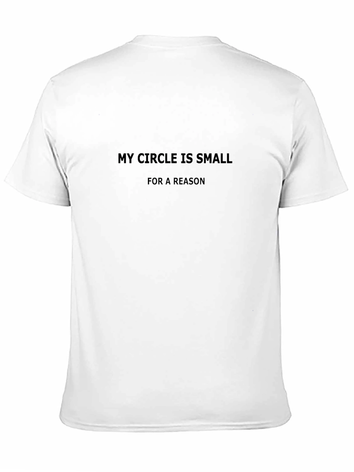 My Circle Is Small Black T-Shirt