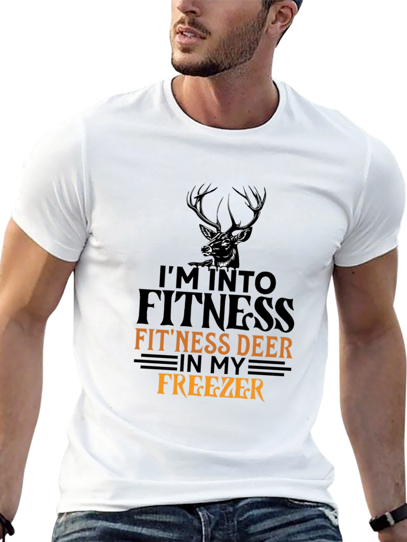 Fitness Deer T-Shirt - Funny Hunting Tee