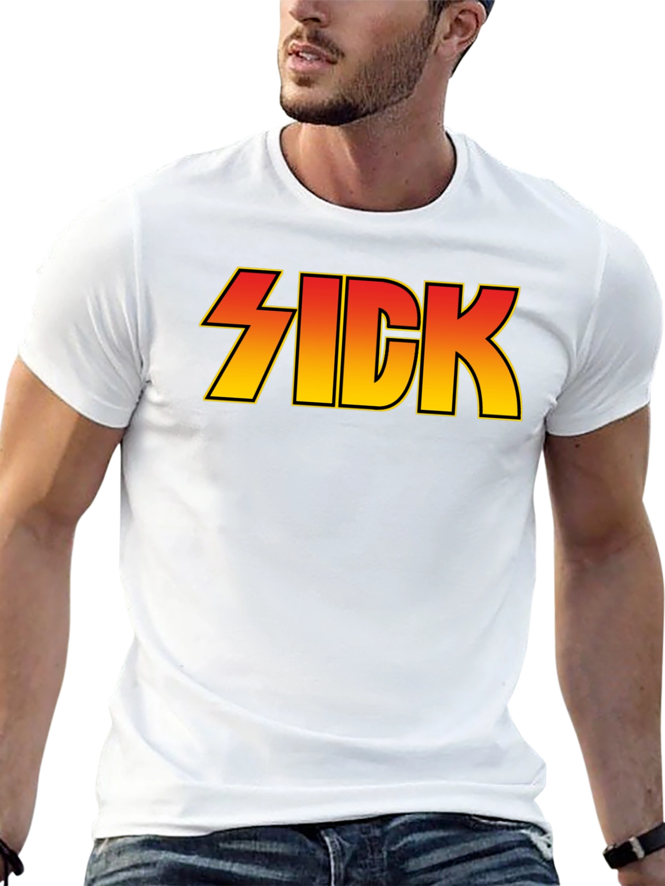 SICK Band Style Graphic T-Shirt - Black