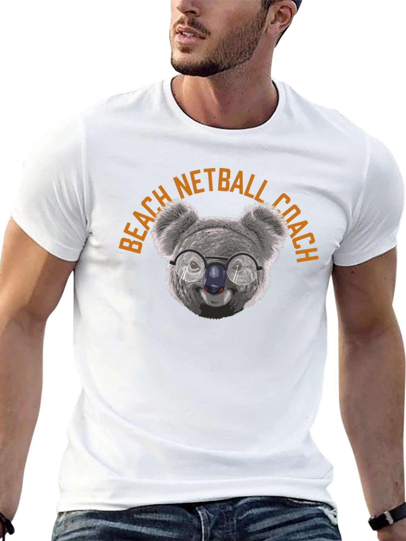 Beach Netball Coach Koala T-Shirt - Unisex