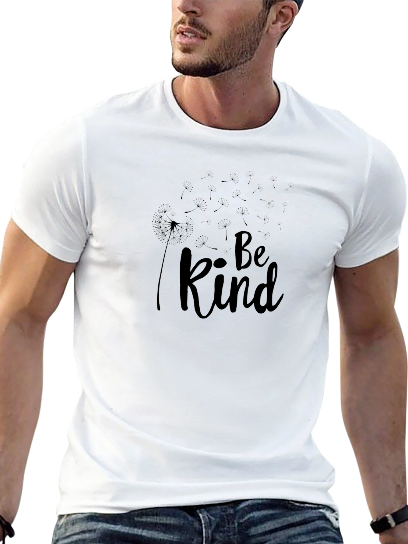 Be Kind Graphic Tee - Black Cotton T-Shirt
