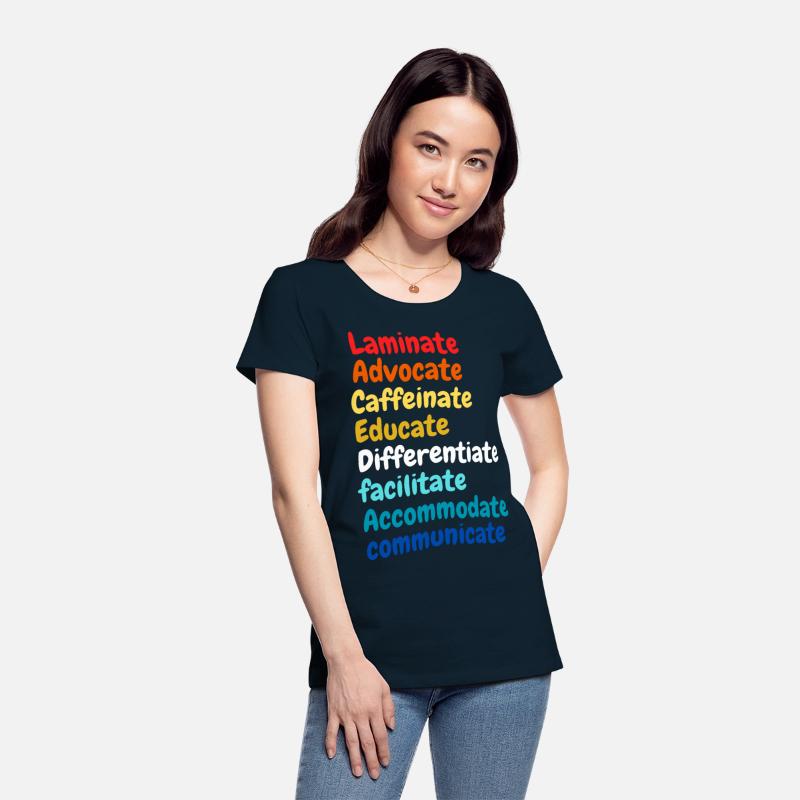 laminate advocate caffeinate educate differentiate