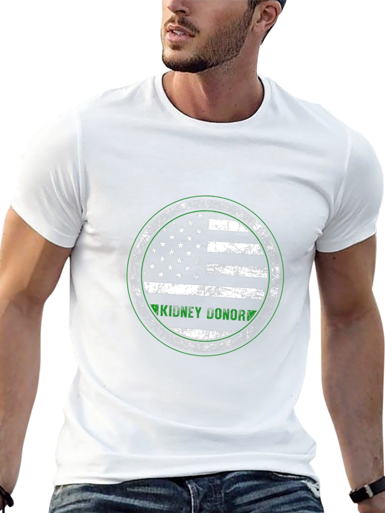 Kidney Donor T-Shirt American Flag