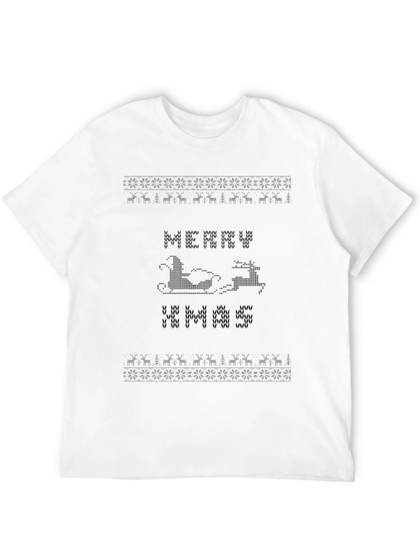 Merry Christmas T-Shirt: Holiday Knit Design