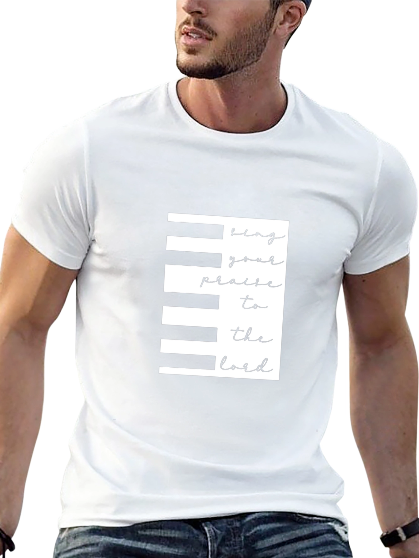 Piano Keys Christian T-Shirt - Praise the Lord!