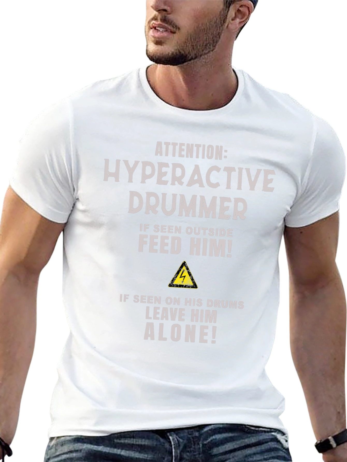Hyperactive Drummer T-Shirt - Funny Musician Tee