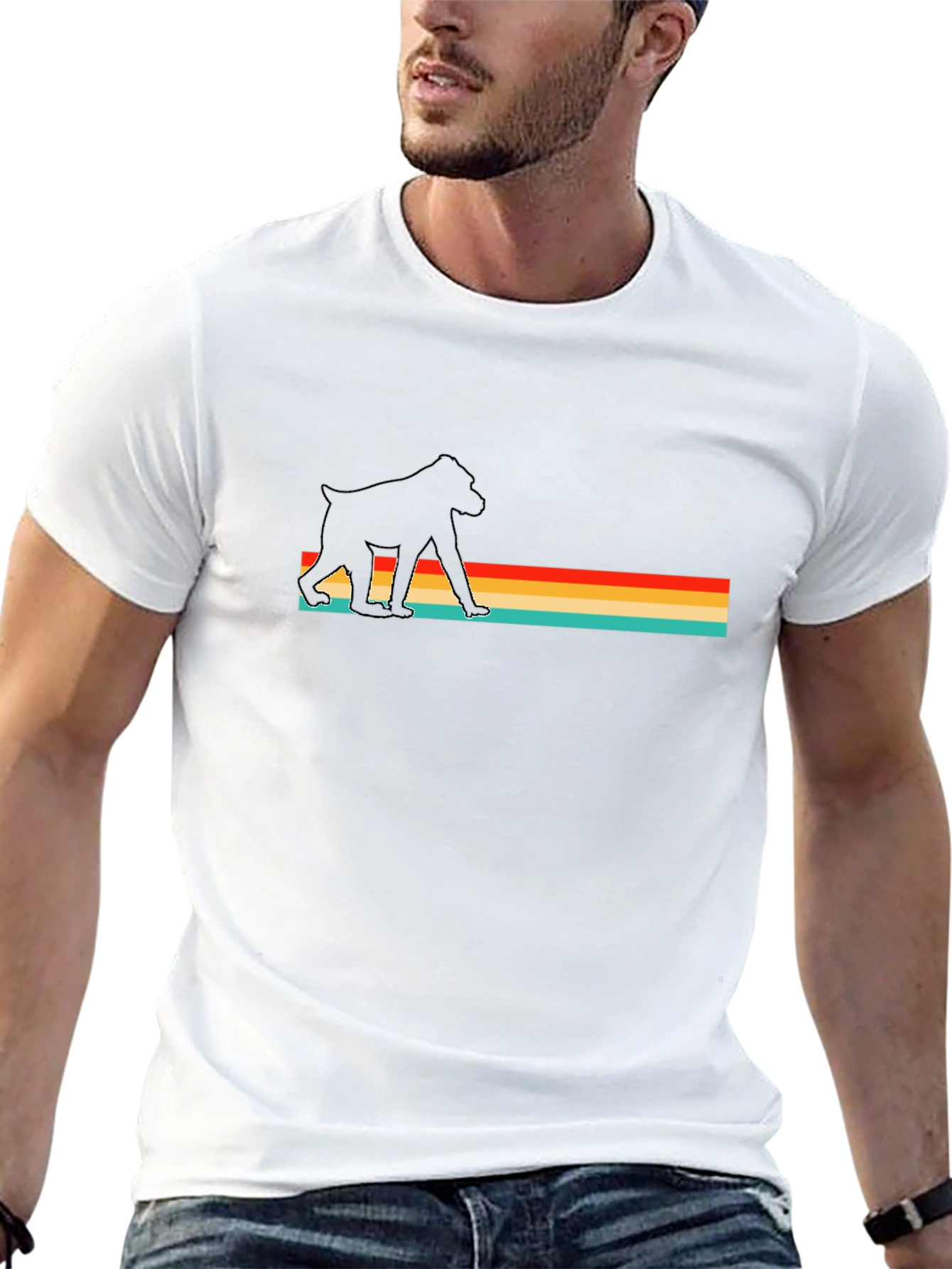 Retro Baboon Silhouette Tee
