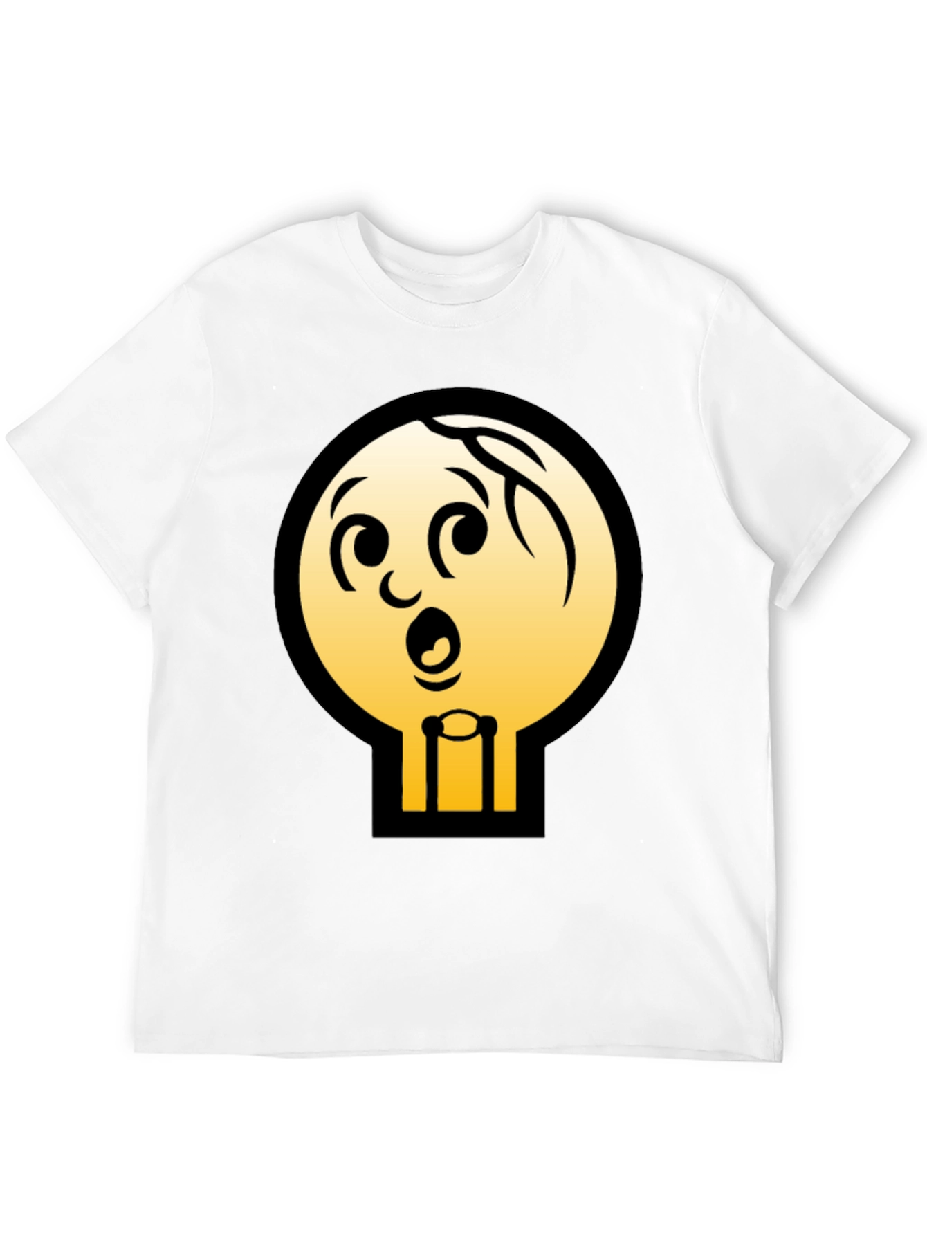 Cartoon Character Graphic Tee - Black