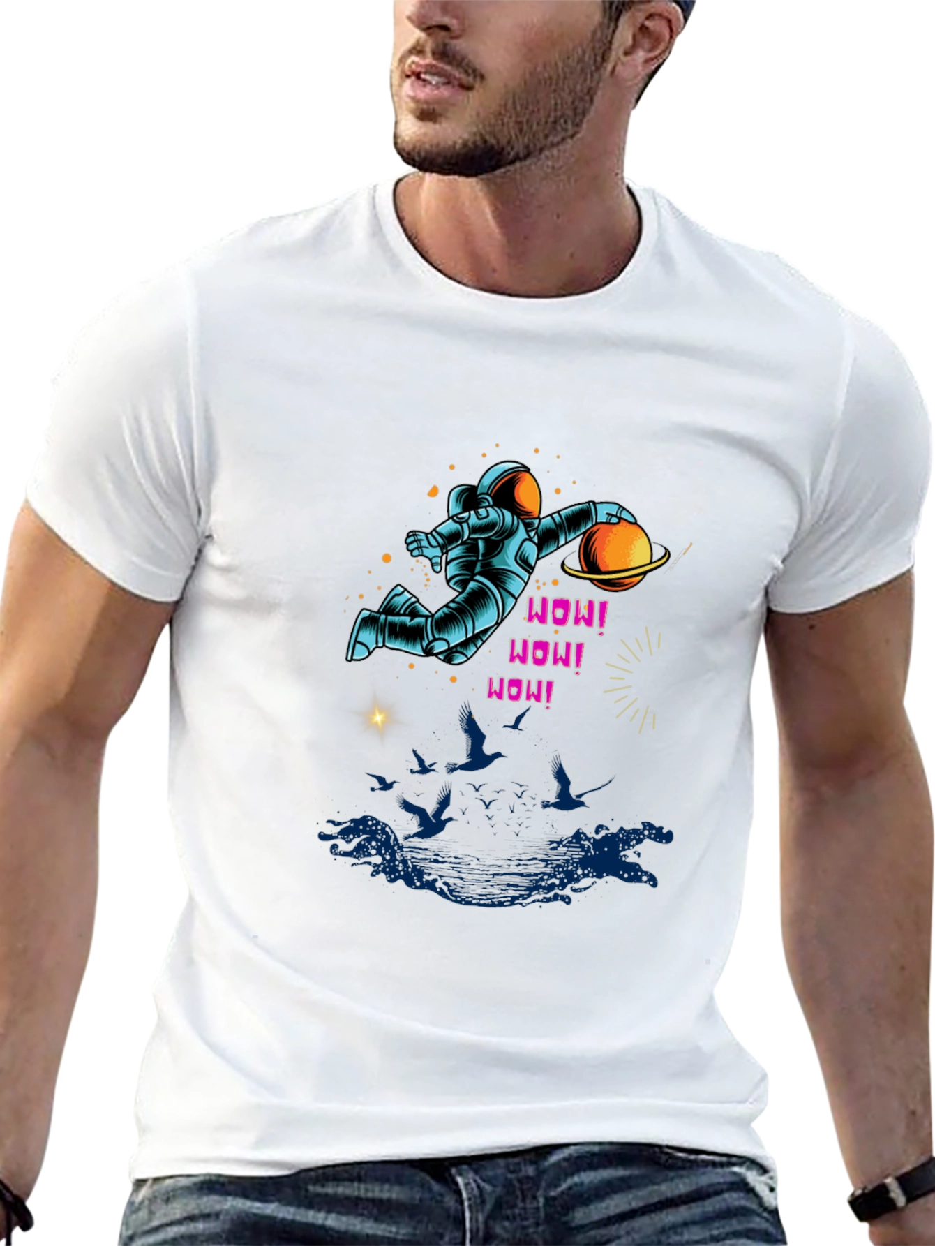 Astronaut Planet Graphic Tee