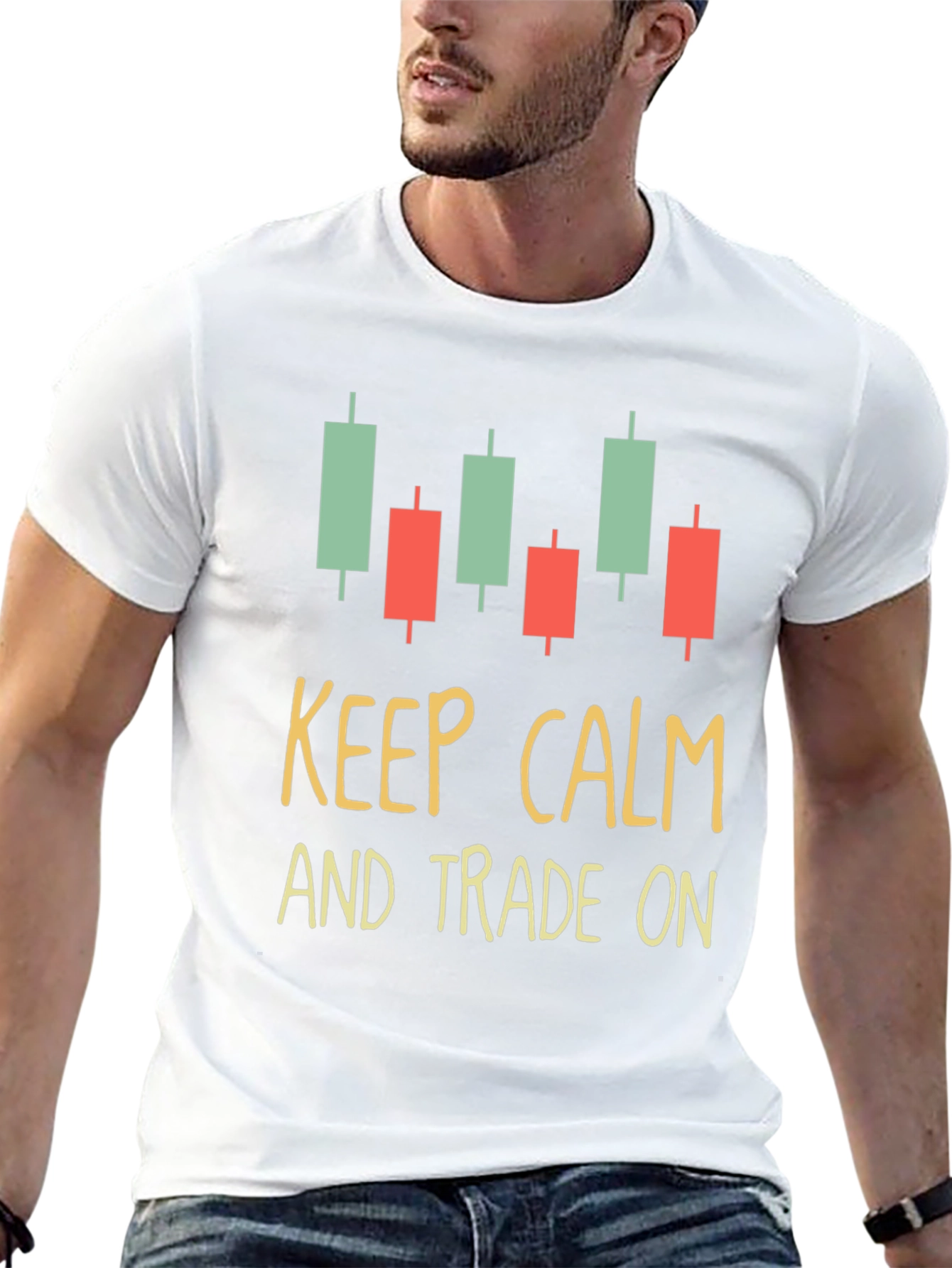 Keep Calm and Trade On Black Graphic Tee