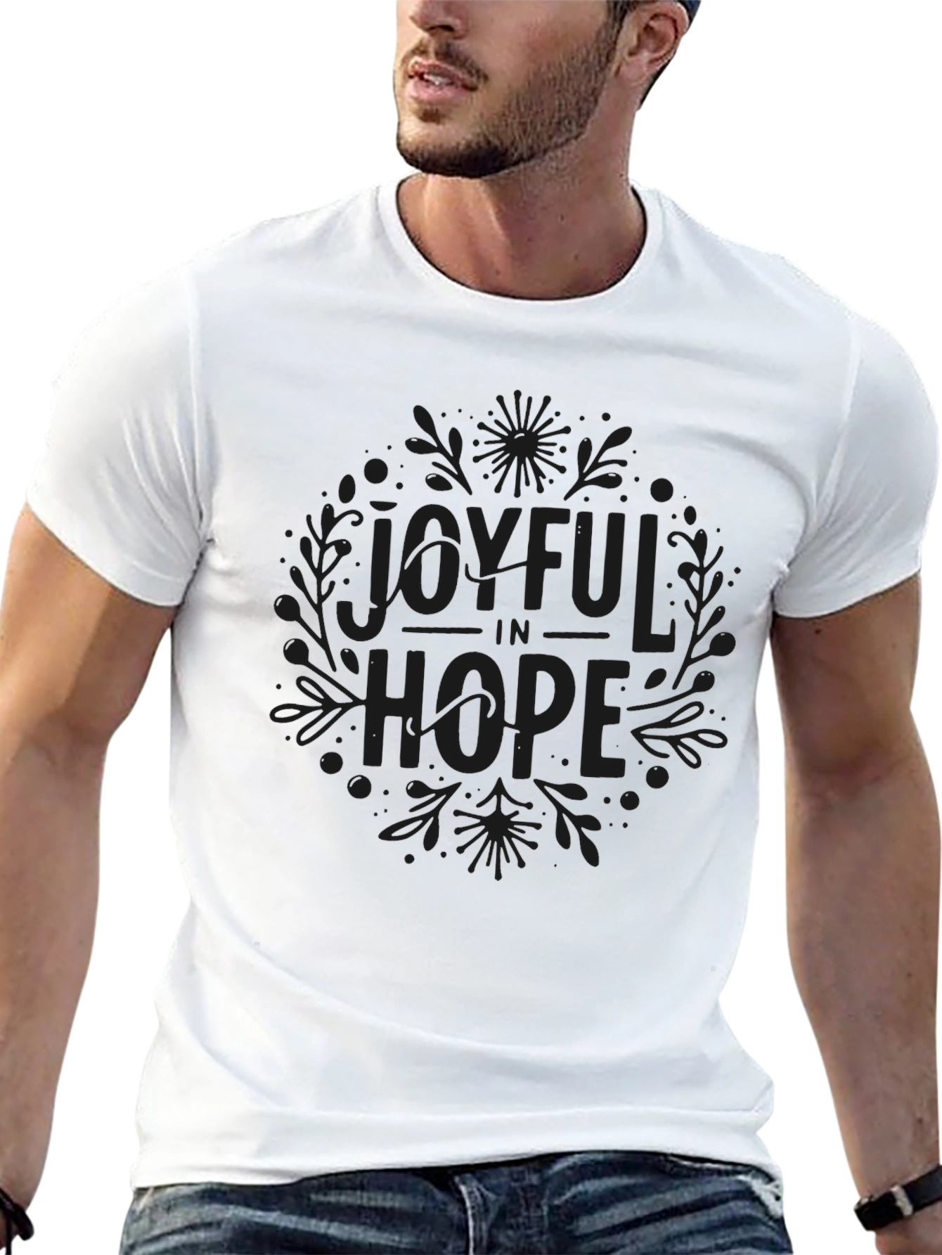 Joyful in Hope Black T-Shirt