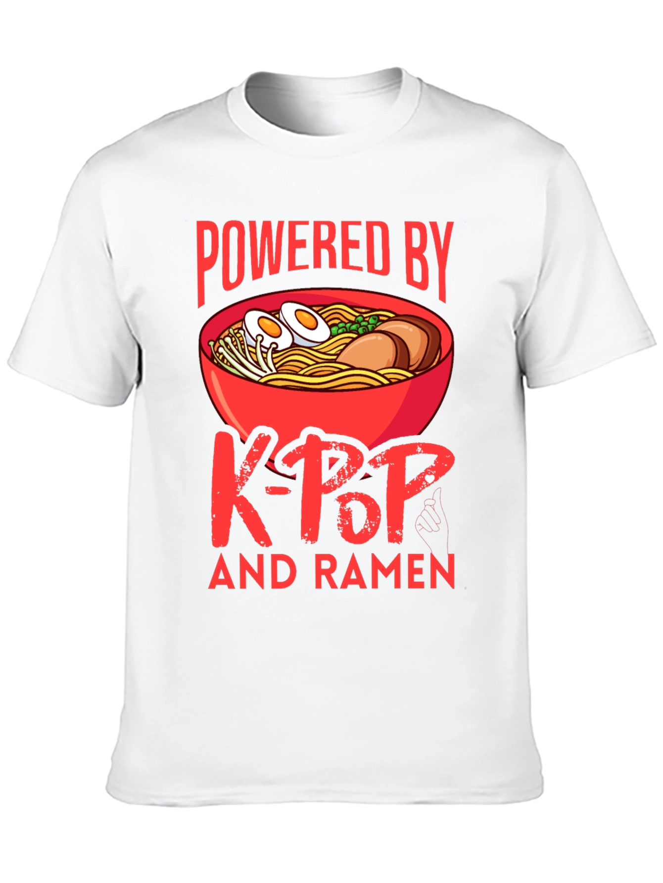 Powered by K-Pop and Ramen T-Shirt