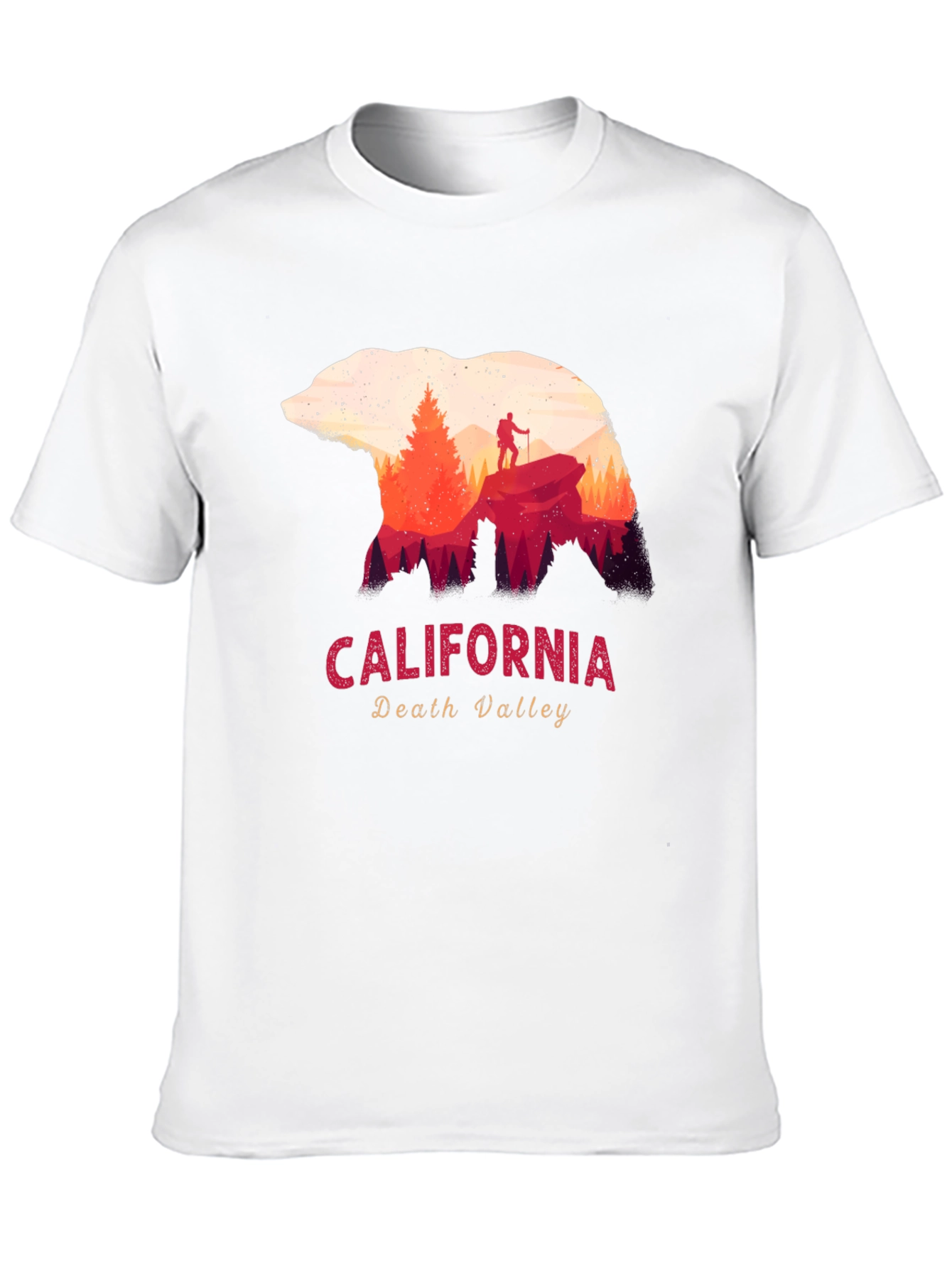California Death Valley Bear Silhouette Graphic Tee