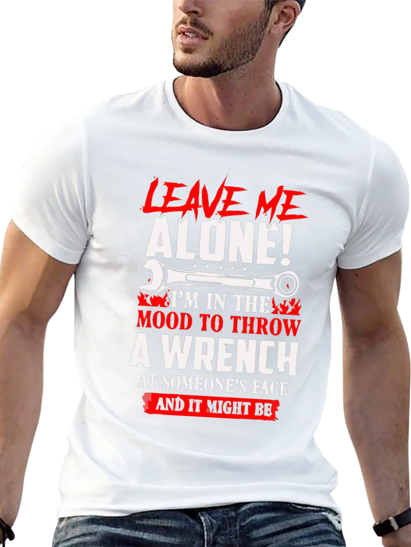 Leave Me Alone Wrench Graphic Tee