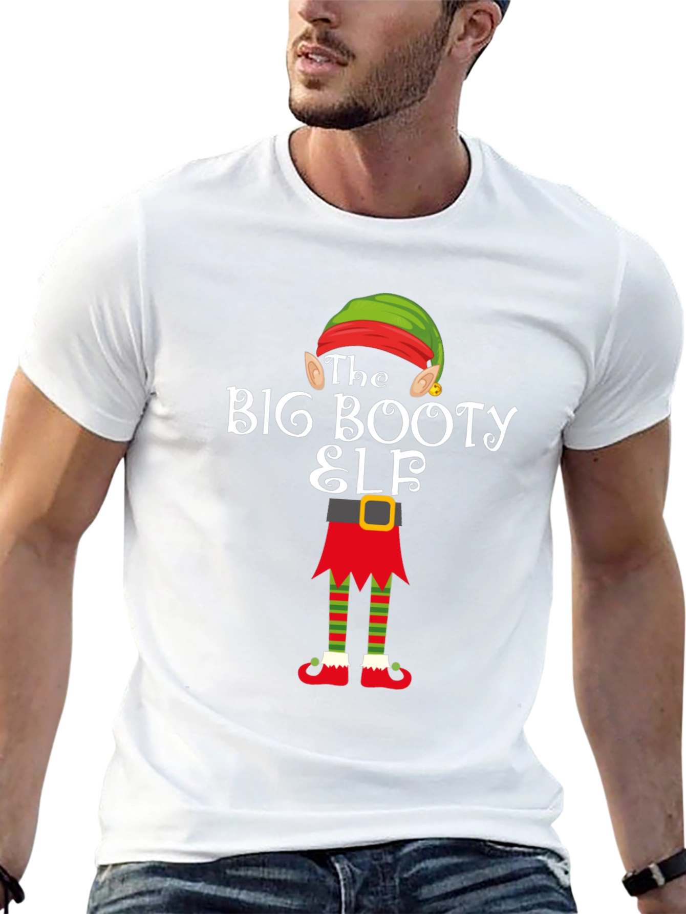 The Big Booty Elf T-Shirt - Funny Holiday Tee