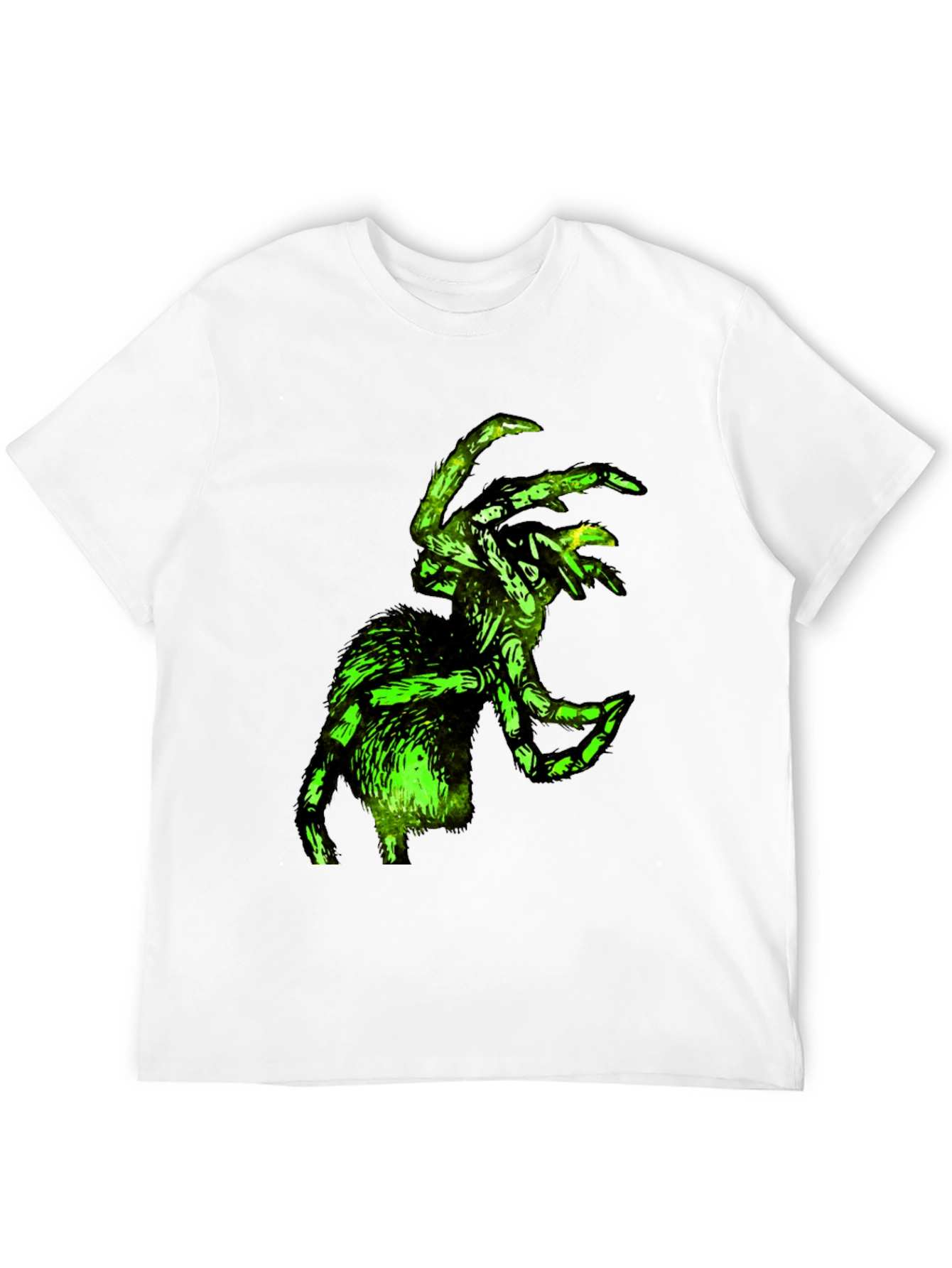 Green Glowing Spider Graphic T-Shirt