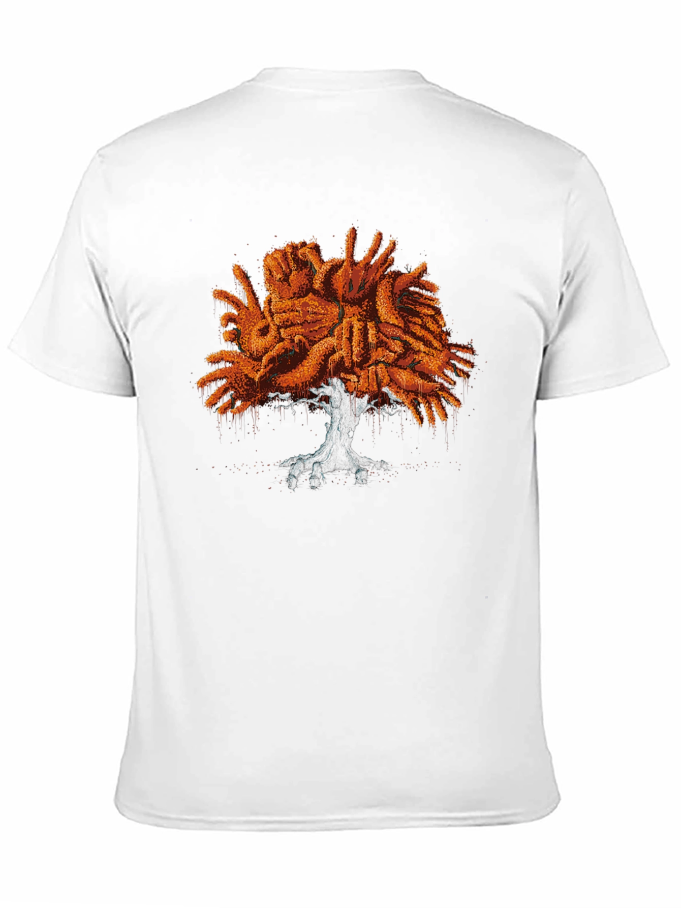 Hand Tree Graphic Tee - Unique Design