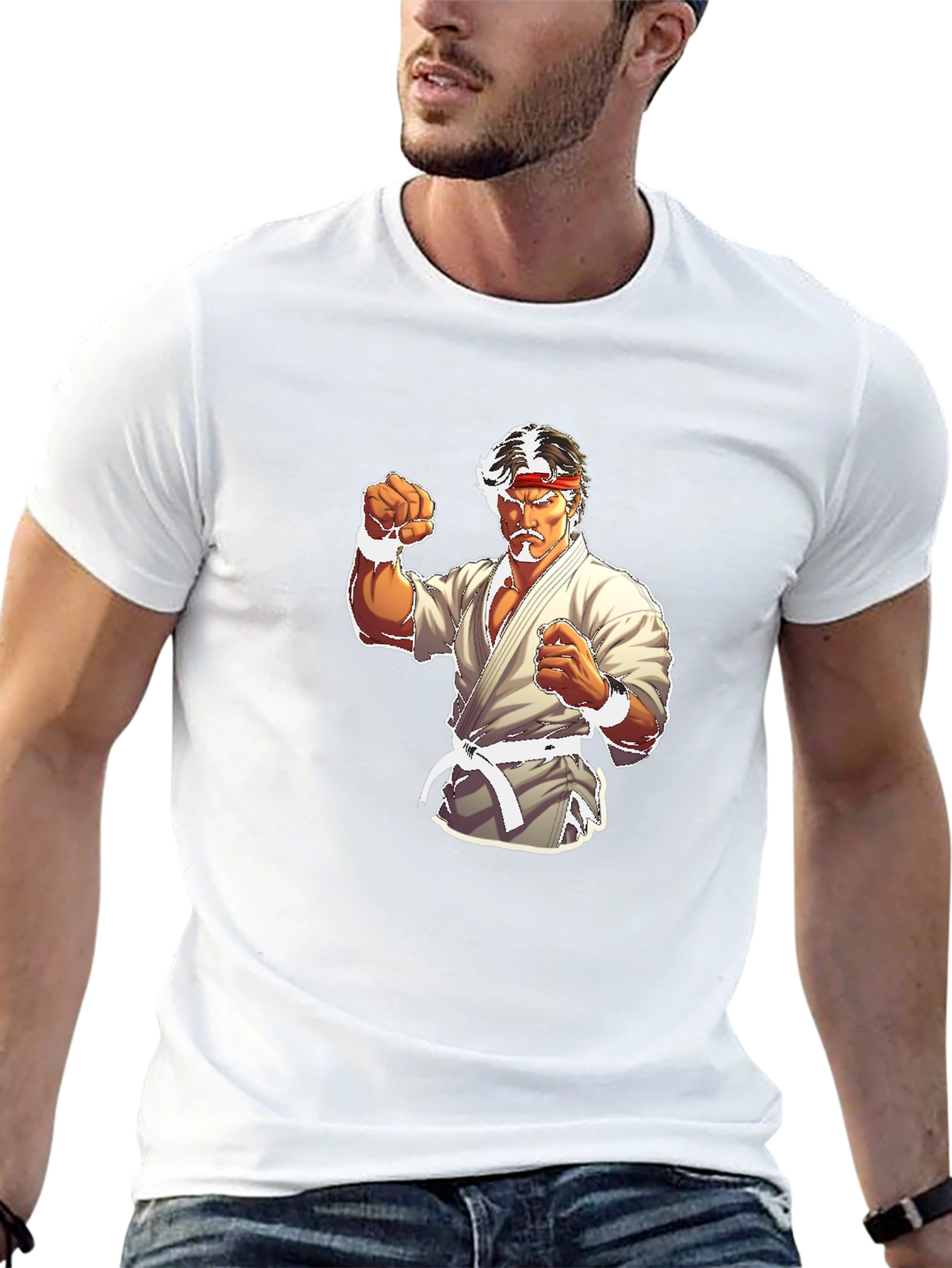 Karate Fighter Black T-Shirt