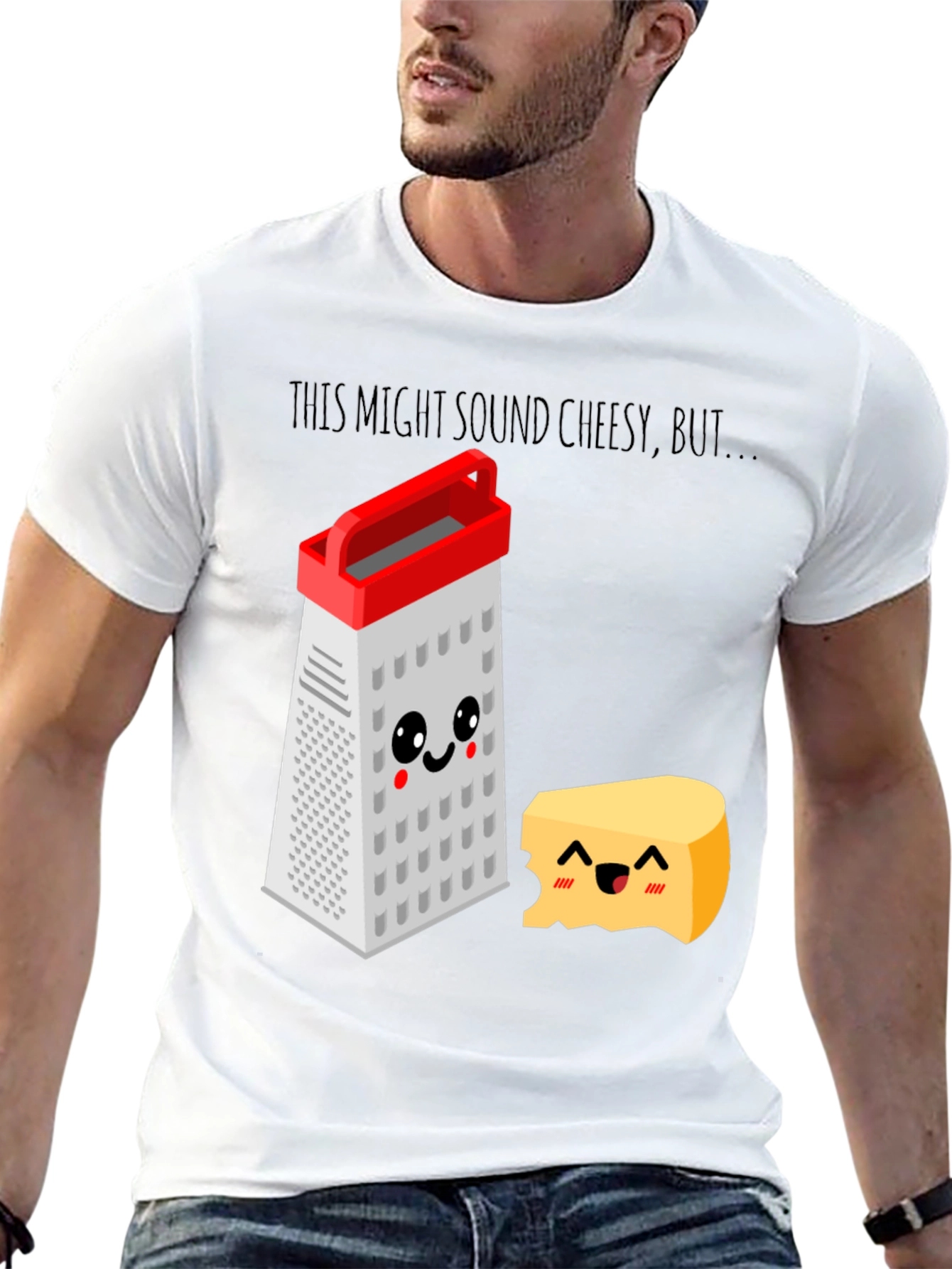 Cheesy Puns T-Shirt - Grater & Cheese Graphic Tee