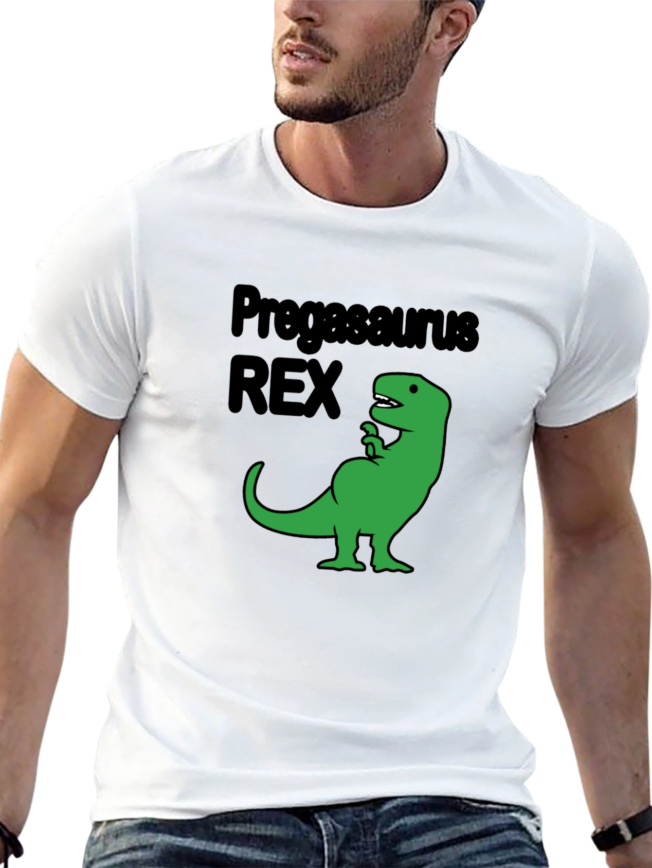 Pregasaurus Rex Black T-Shirt