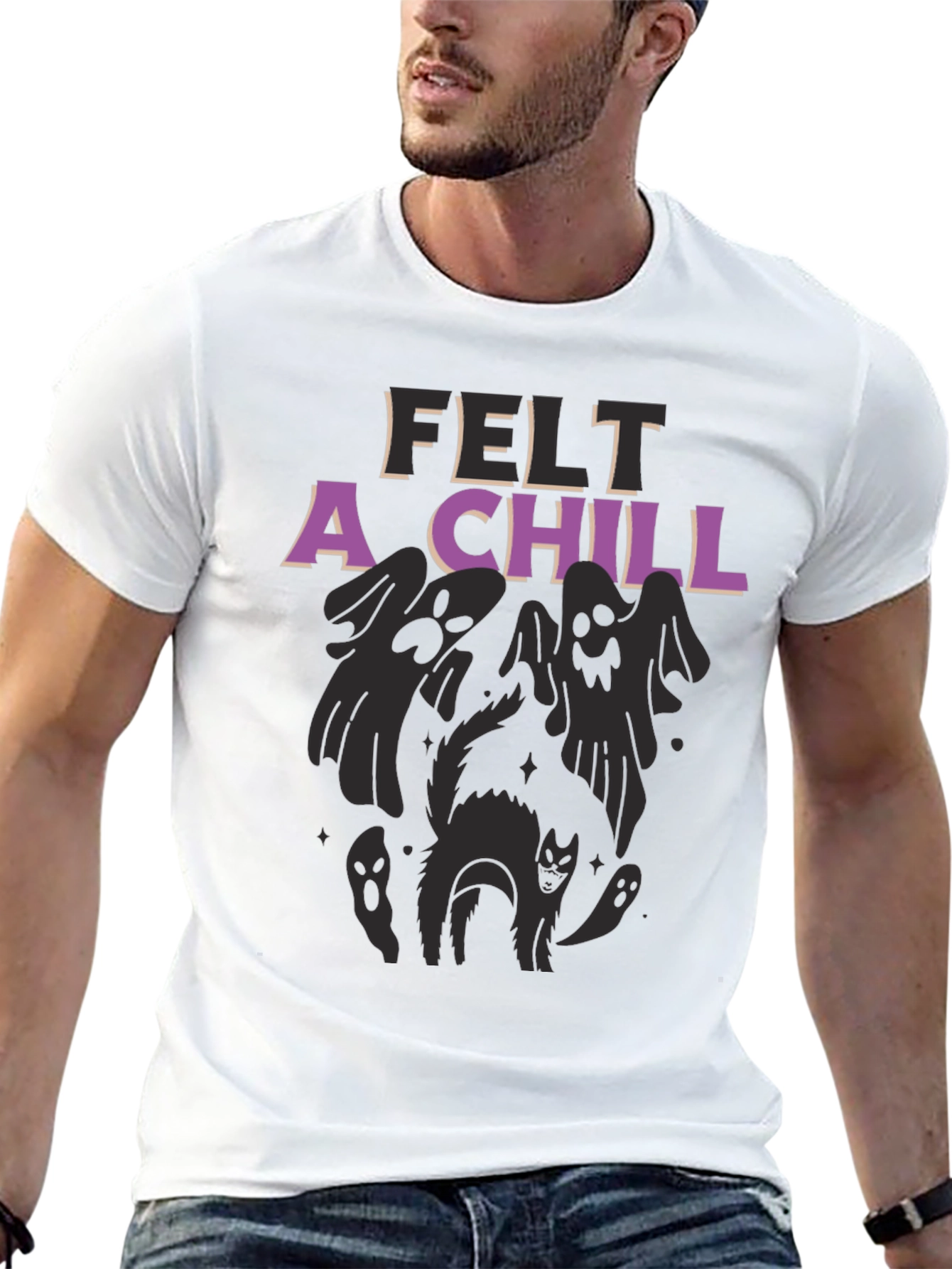 Felt A Chill Halloween Graphic Tee