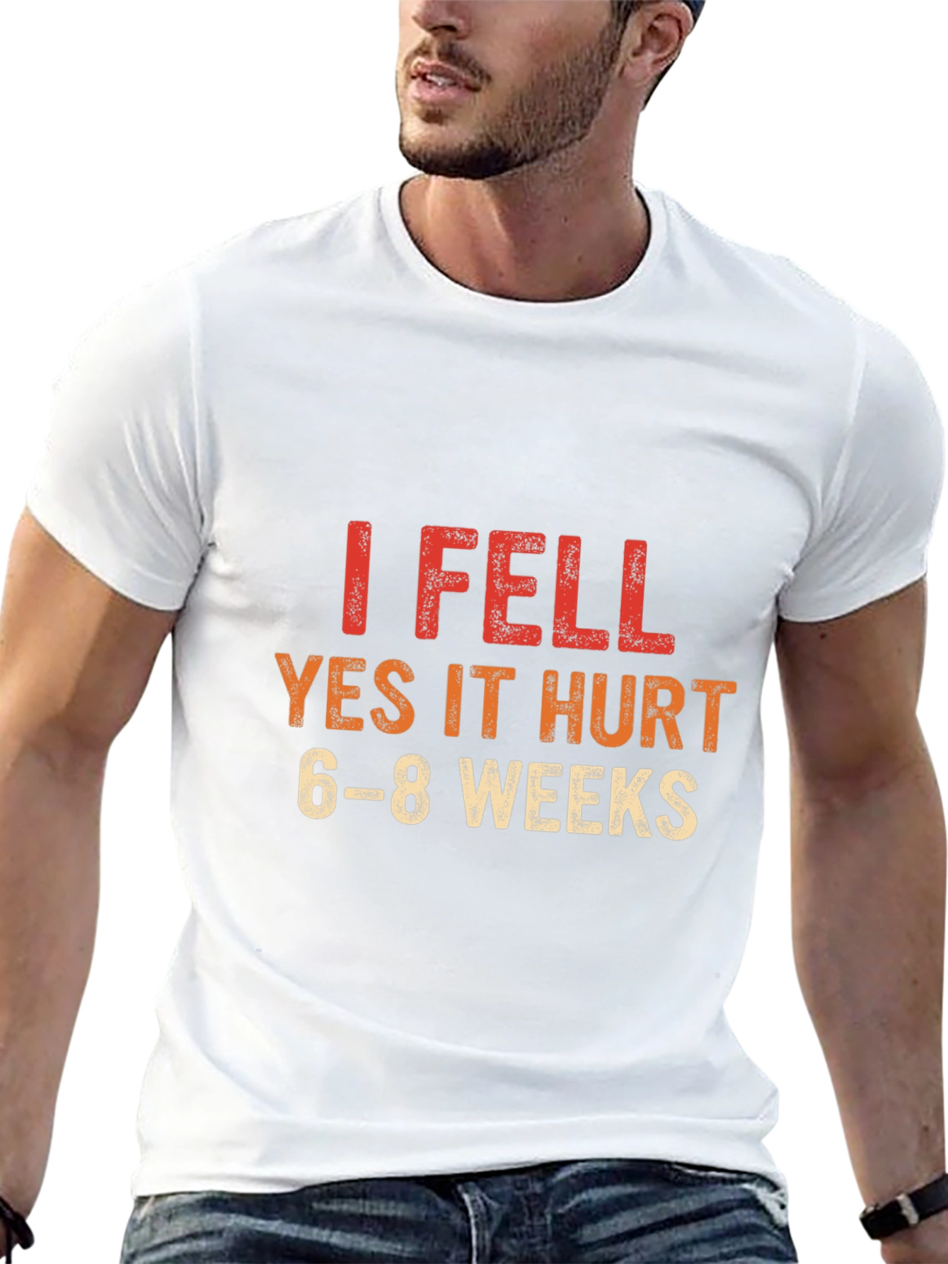 I Fell T-Shirt - Funny Injury Recovery Tee