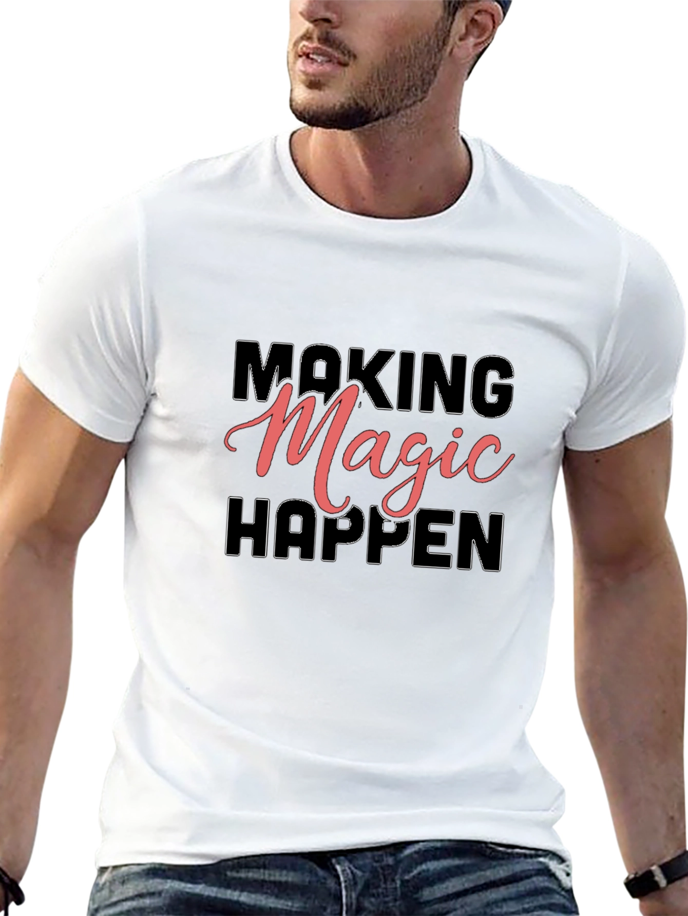 Making Magic Happen Graphic Tee - Black