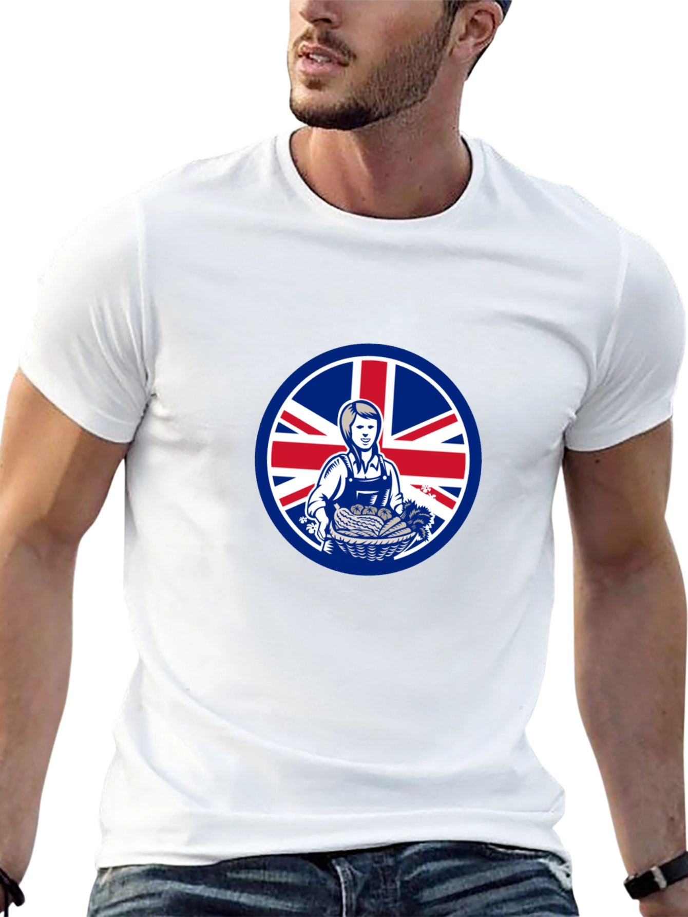 British Farmer T-Shirt - Union Jack UK Pride