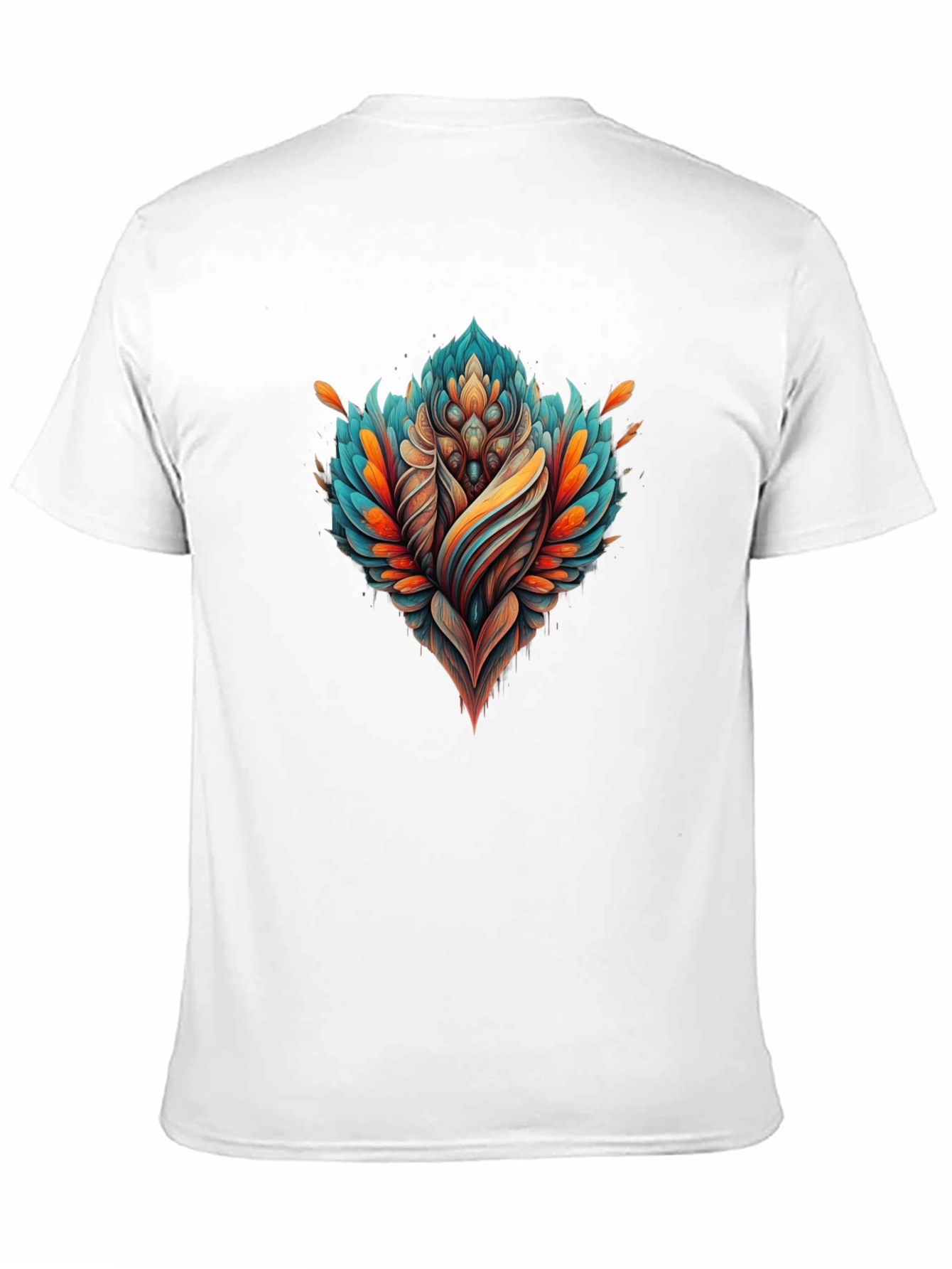 Abstract Floral Graphic Tee - Modern Design