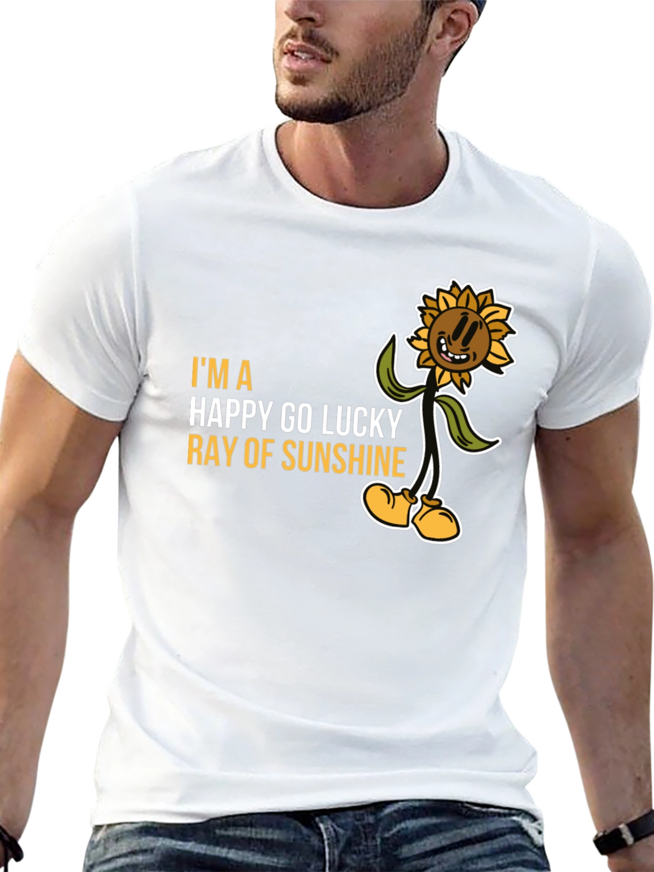 Happy Go Lucky Ray of Sunshine Graphic Tee