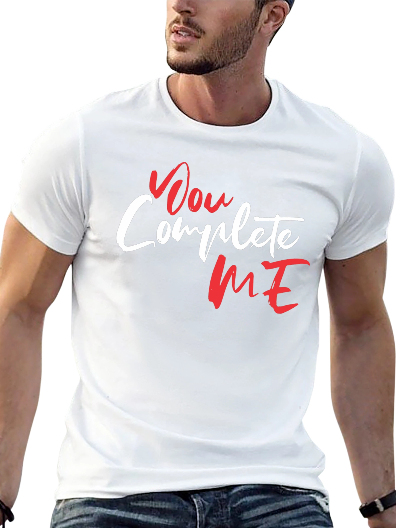 You Complete Me Graphic Tee - Black