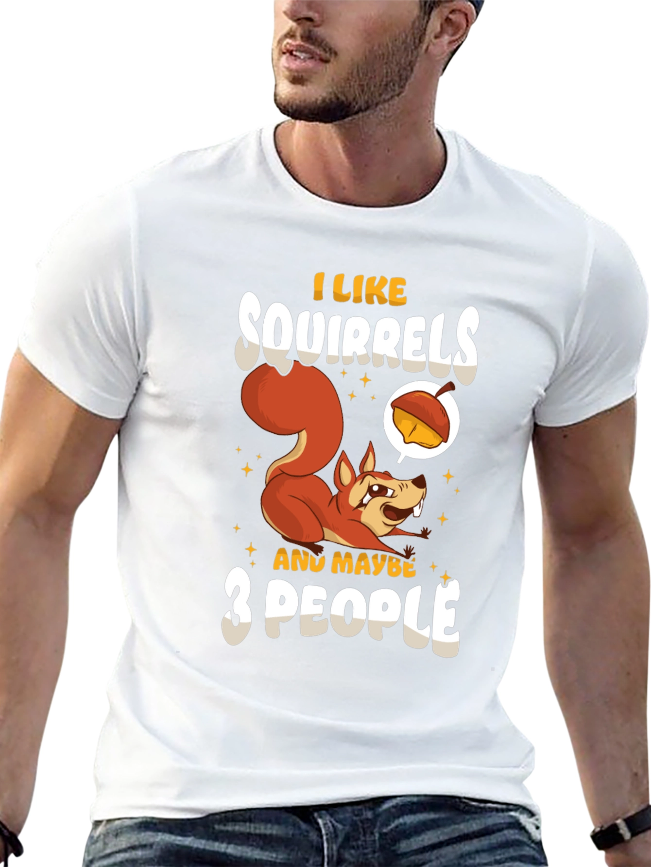 Squirrel Lover T-Shirt - Funny Animal Graphic Tee