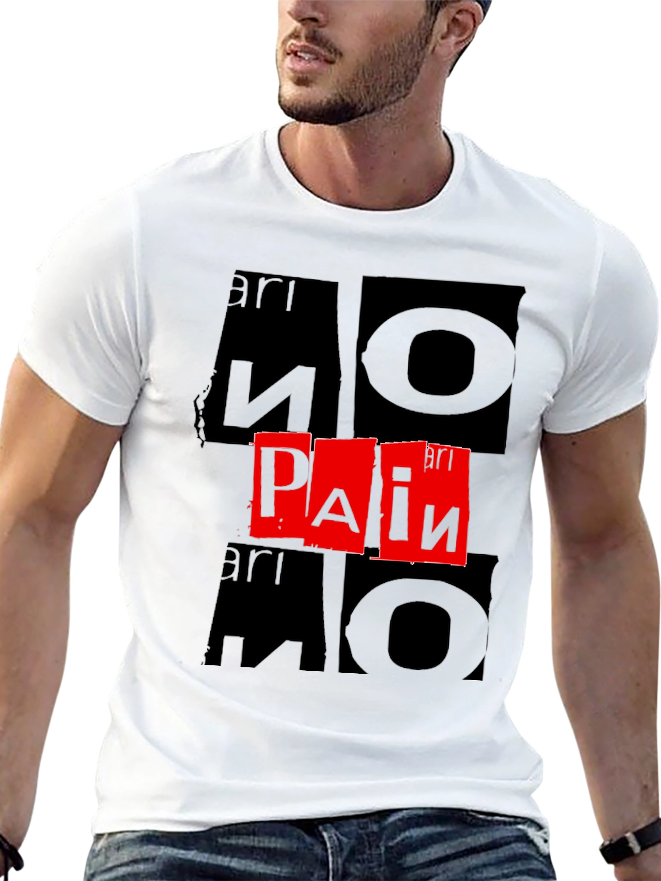 No Pain T-Shirt - Bold Graphic Print
