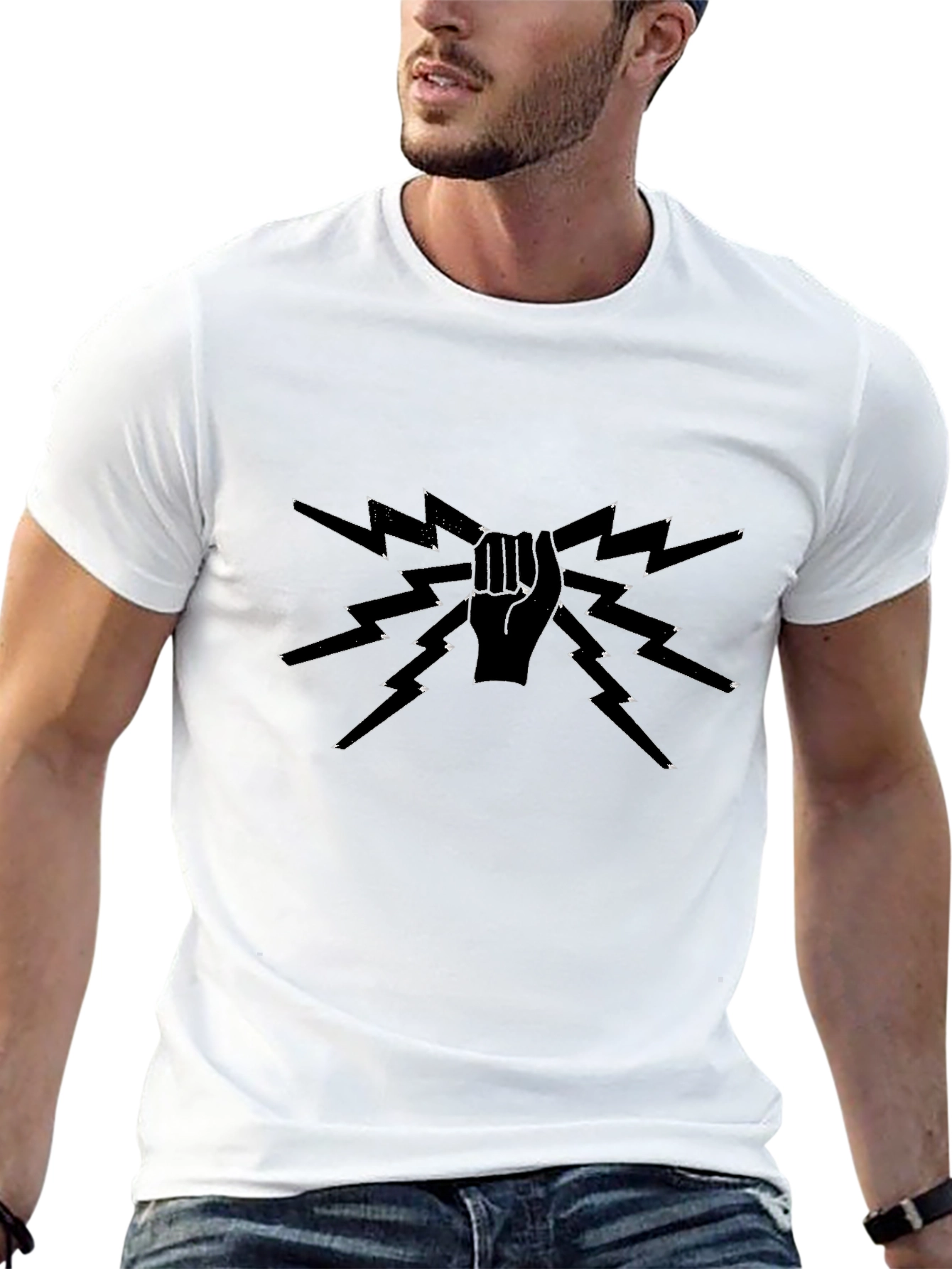 Electric Fist Graphic Tee - Rock On!