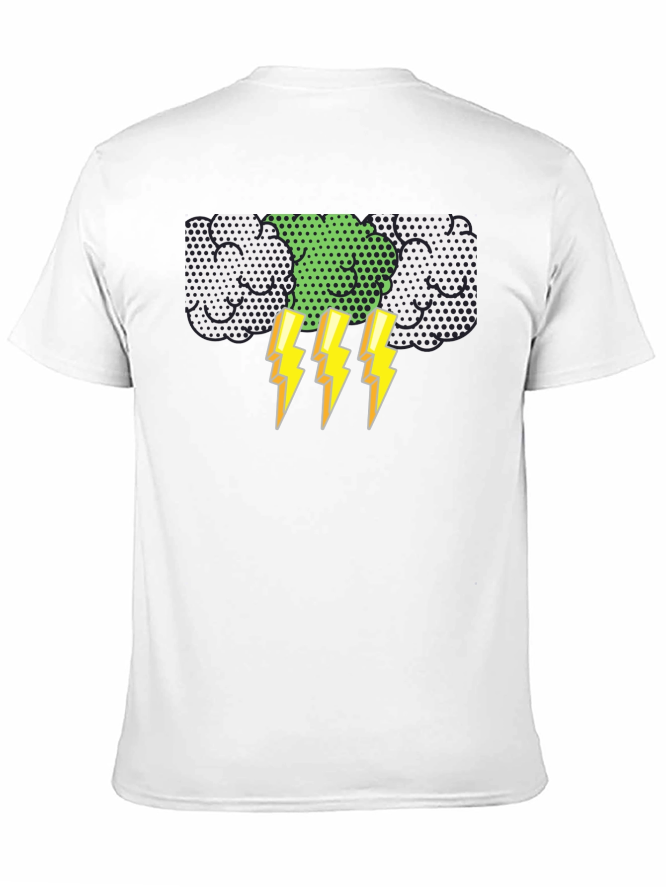 Lightning Bolt Graphic T-Shirt - Black