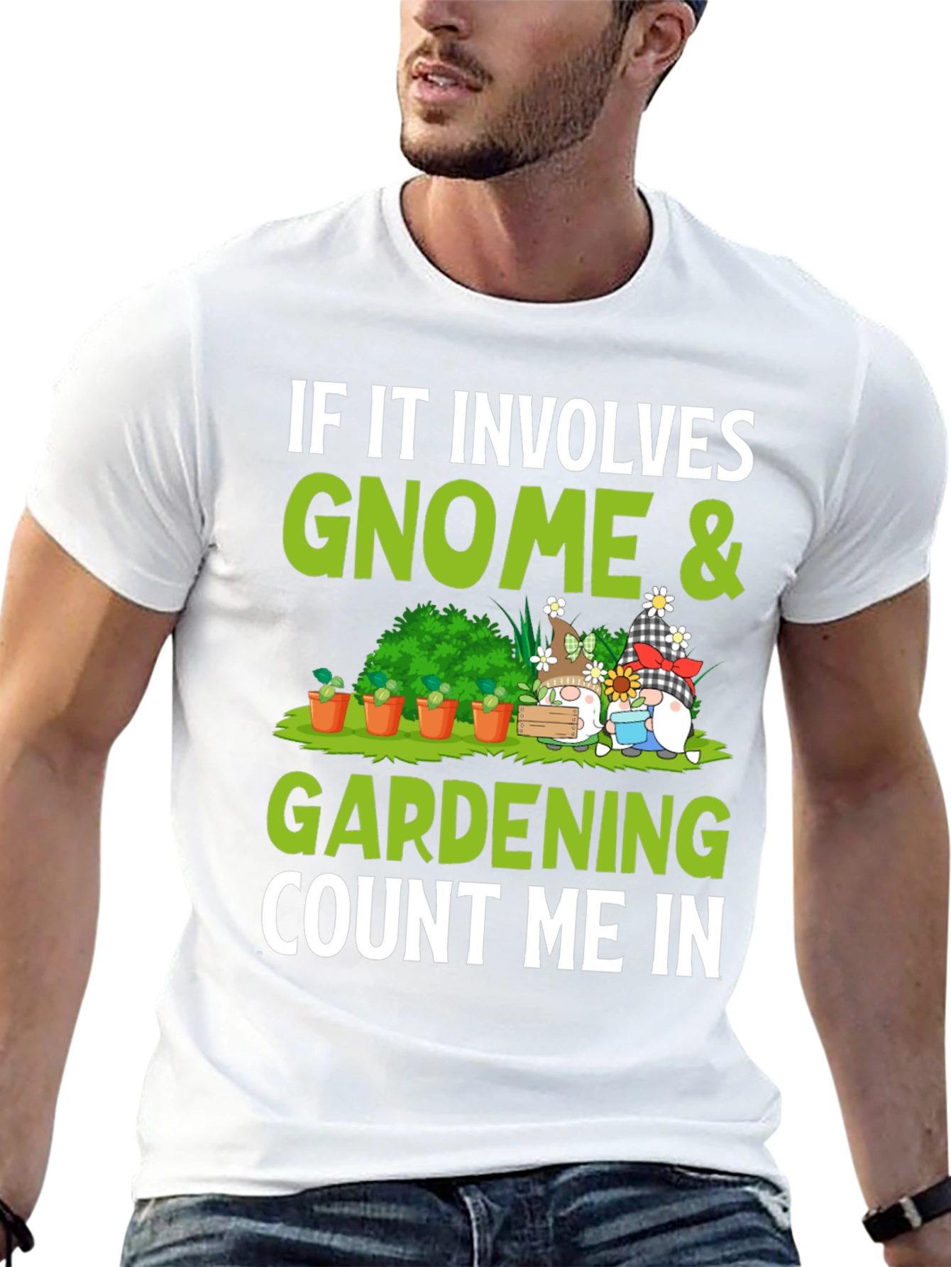 Gnome & Gardening T-Shirt - Count Me In!