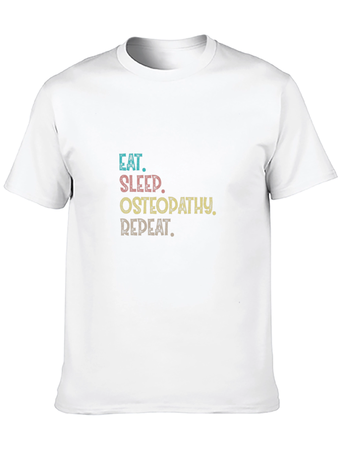 Eat Sleep Osteopathy Repeat Black T-Shirt