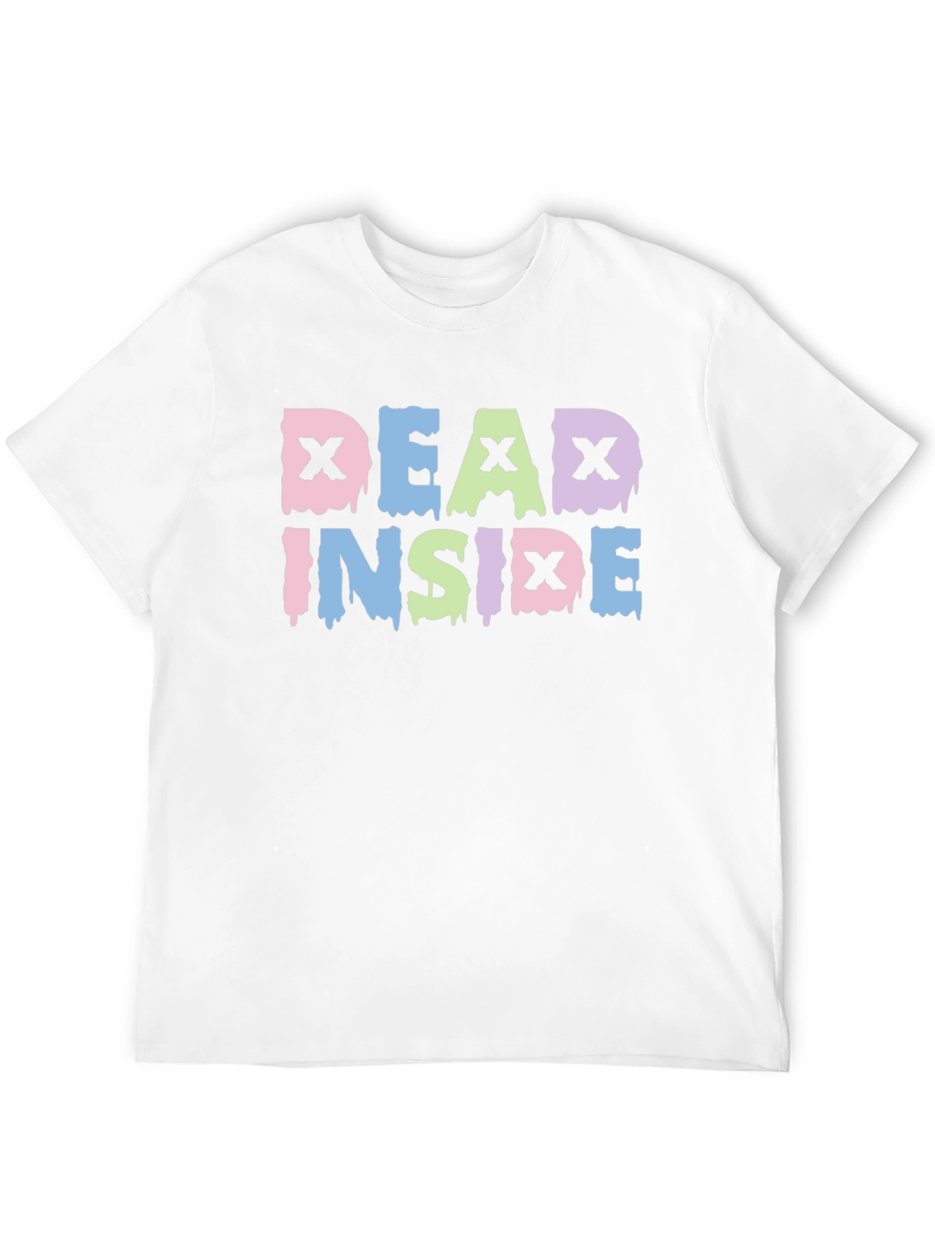Dead Inside Graphic Tee - Trendy Pastel Goth Shirt