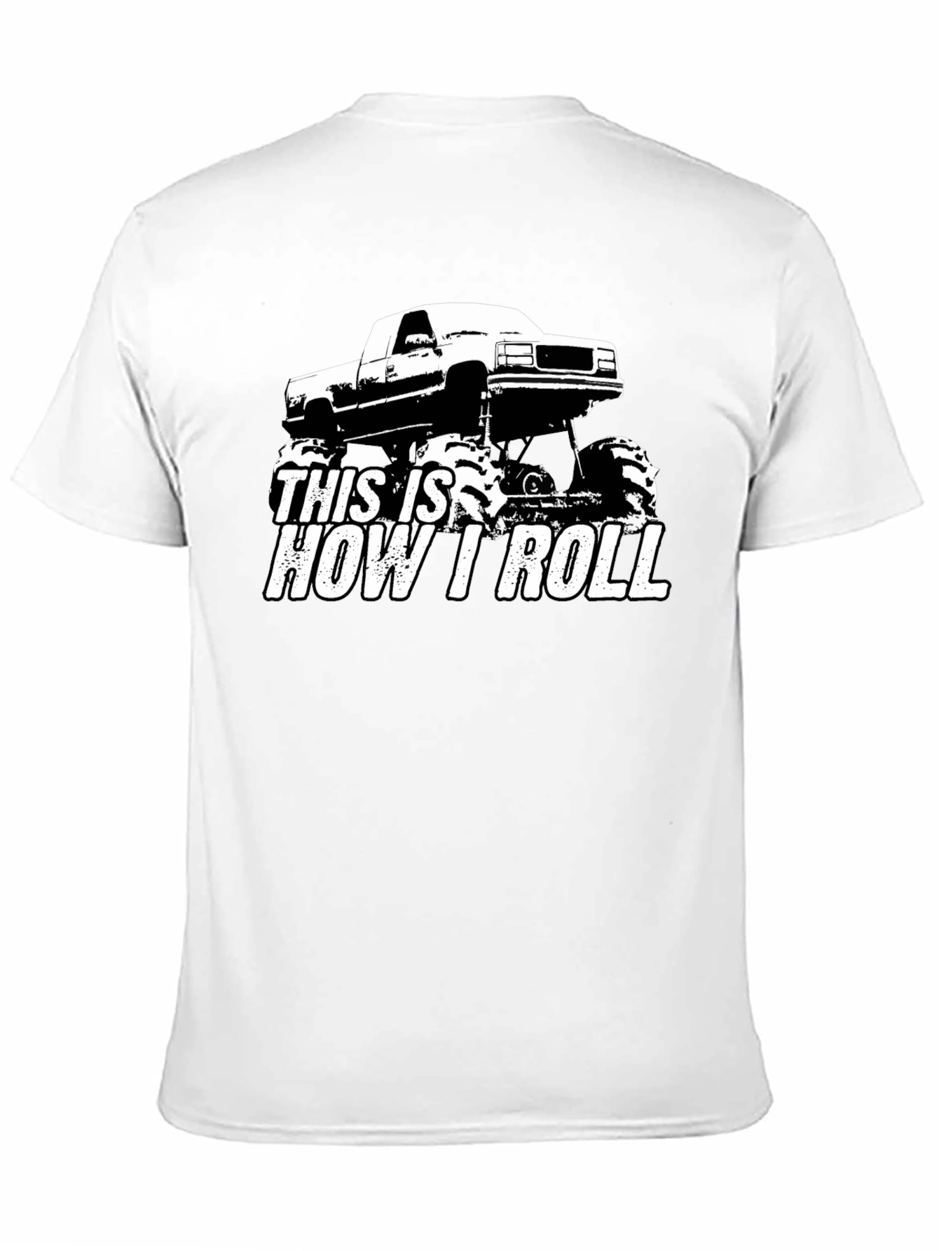This is How I Roll Monster Truck Black T-Shirt
