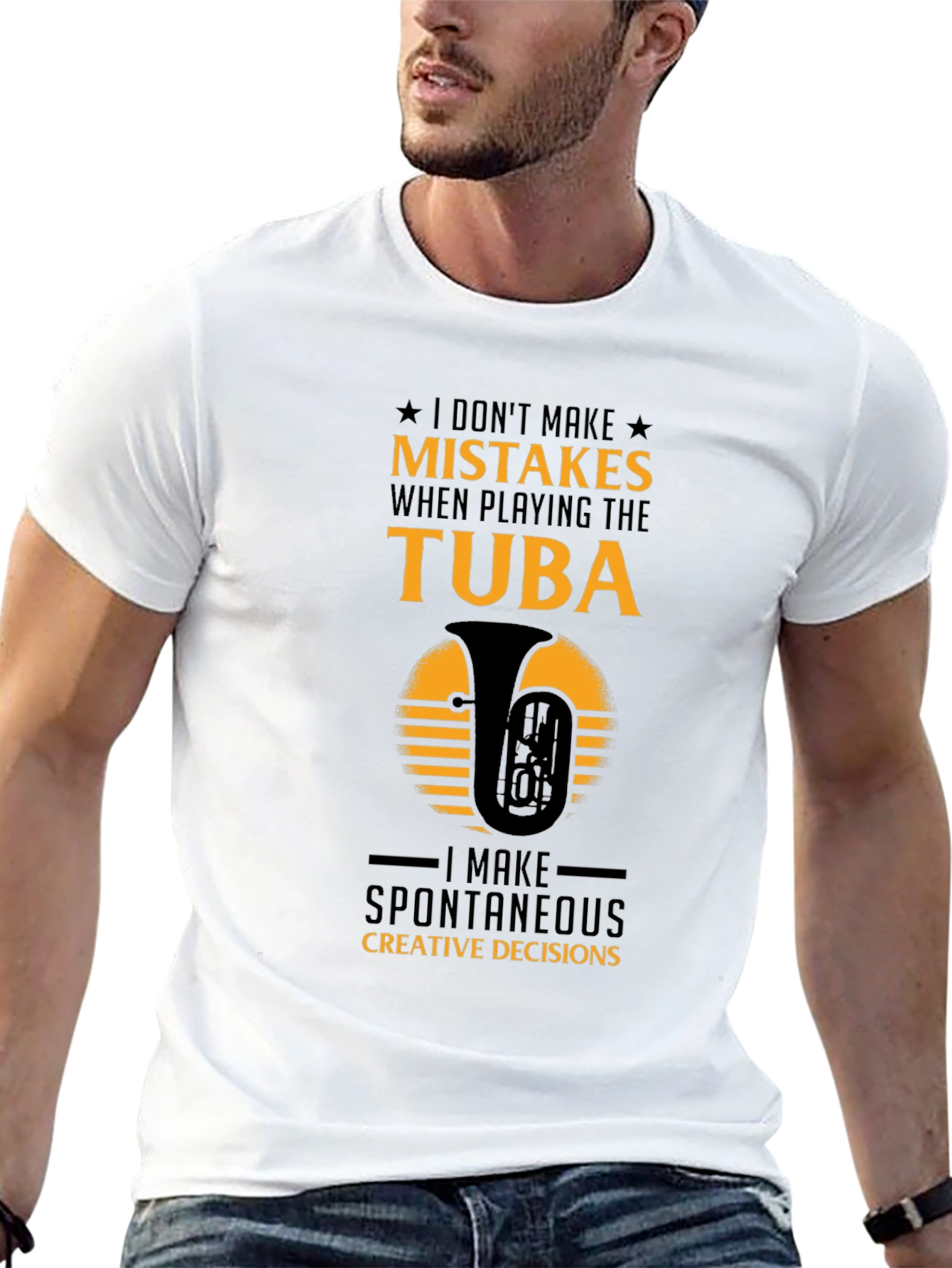 Tuba Players Tee: Spontaneous Creative Decisions