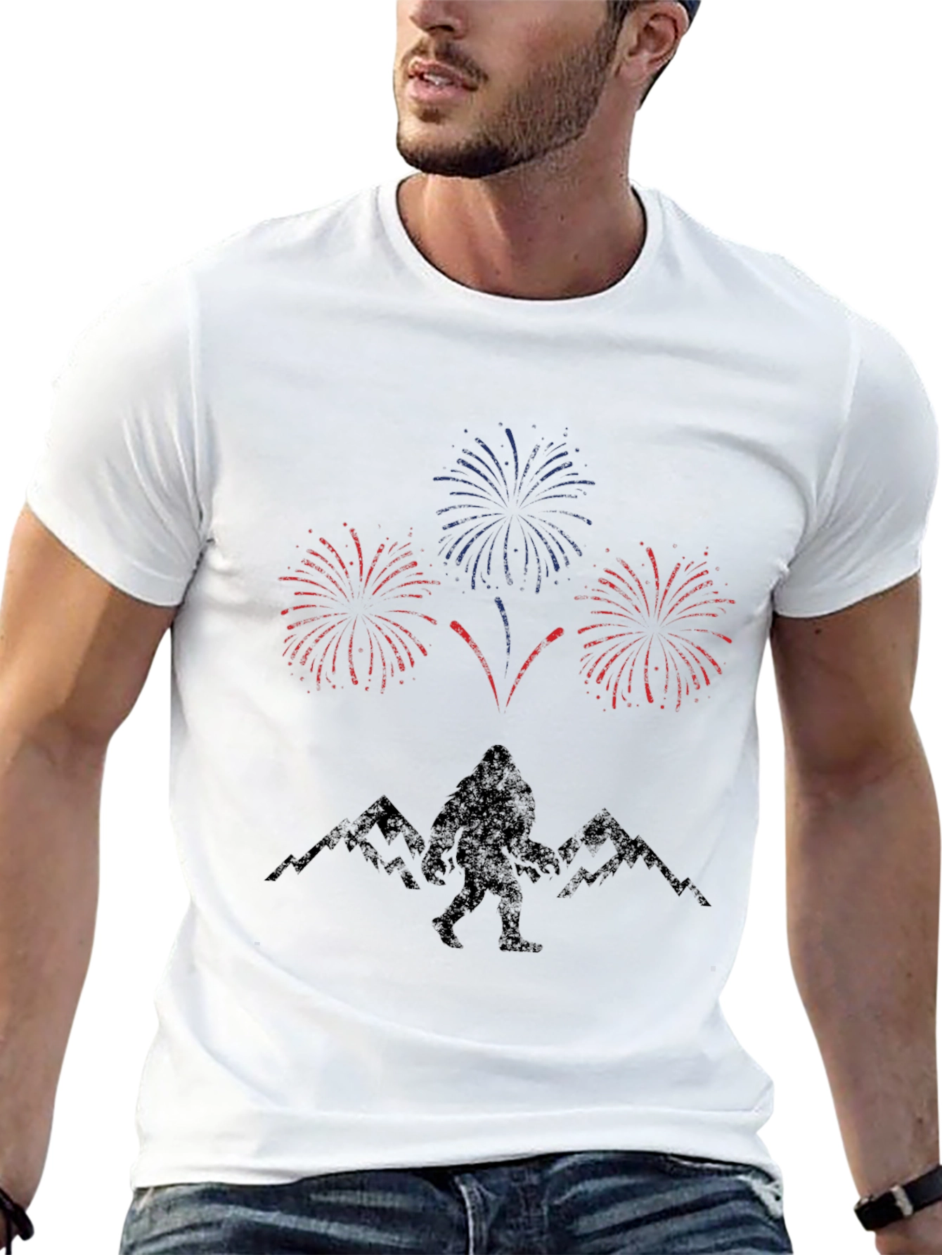 Sasquatch Fireworks Graphic Tee