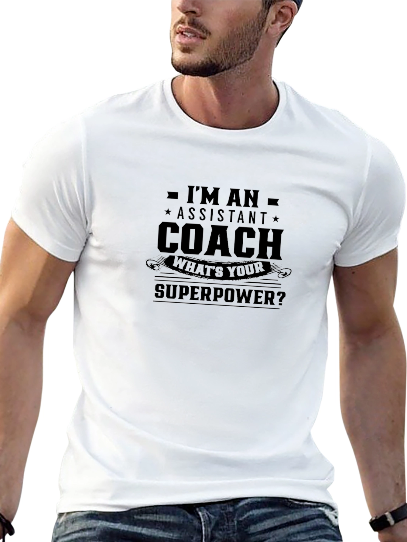 Assistant Coach Superpower T-Shirt - Black