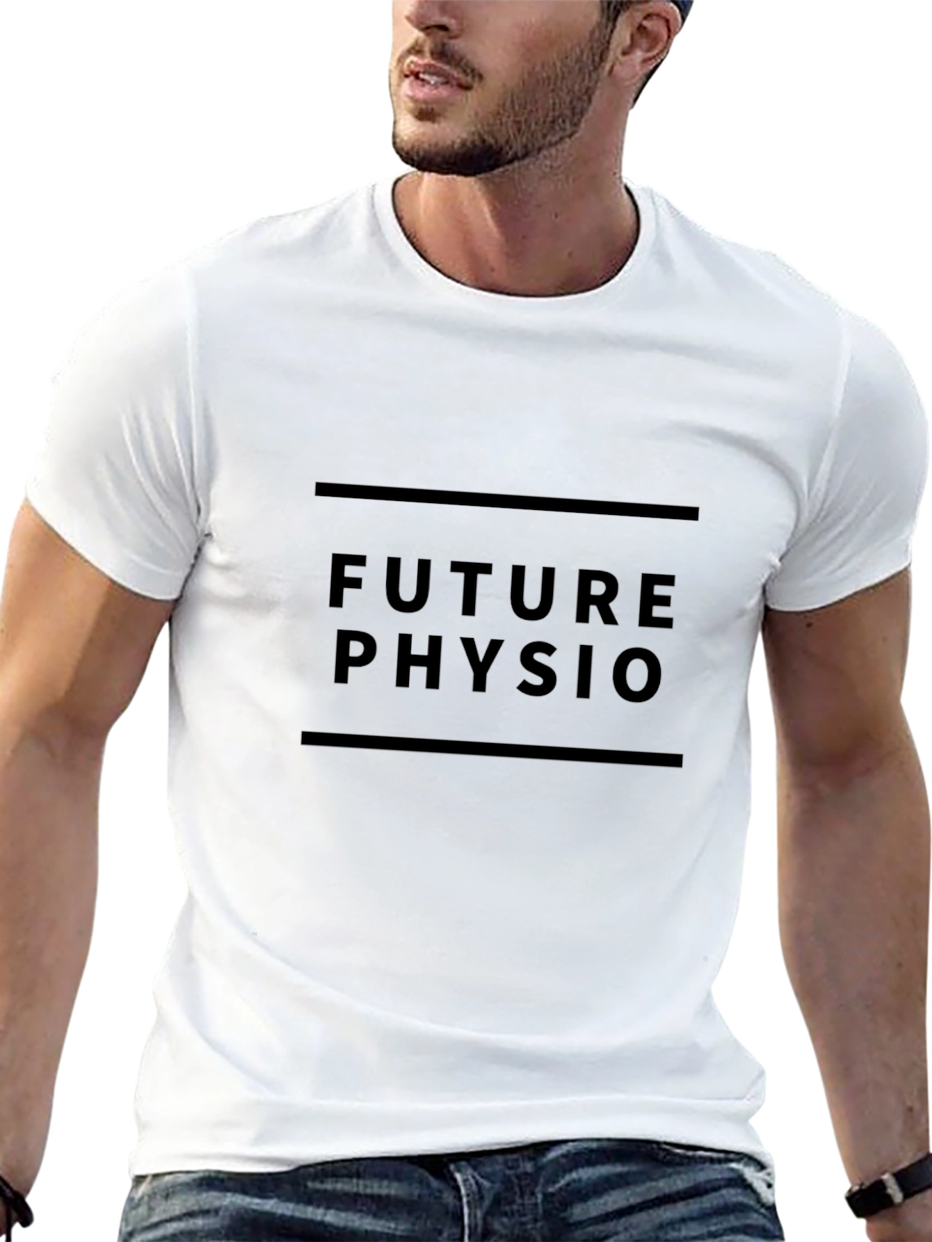 Future Physio Black Tee - Comfortable Cotton